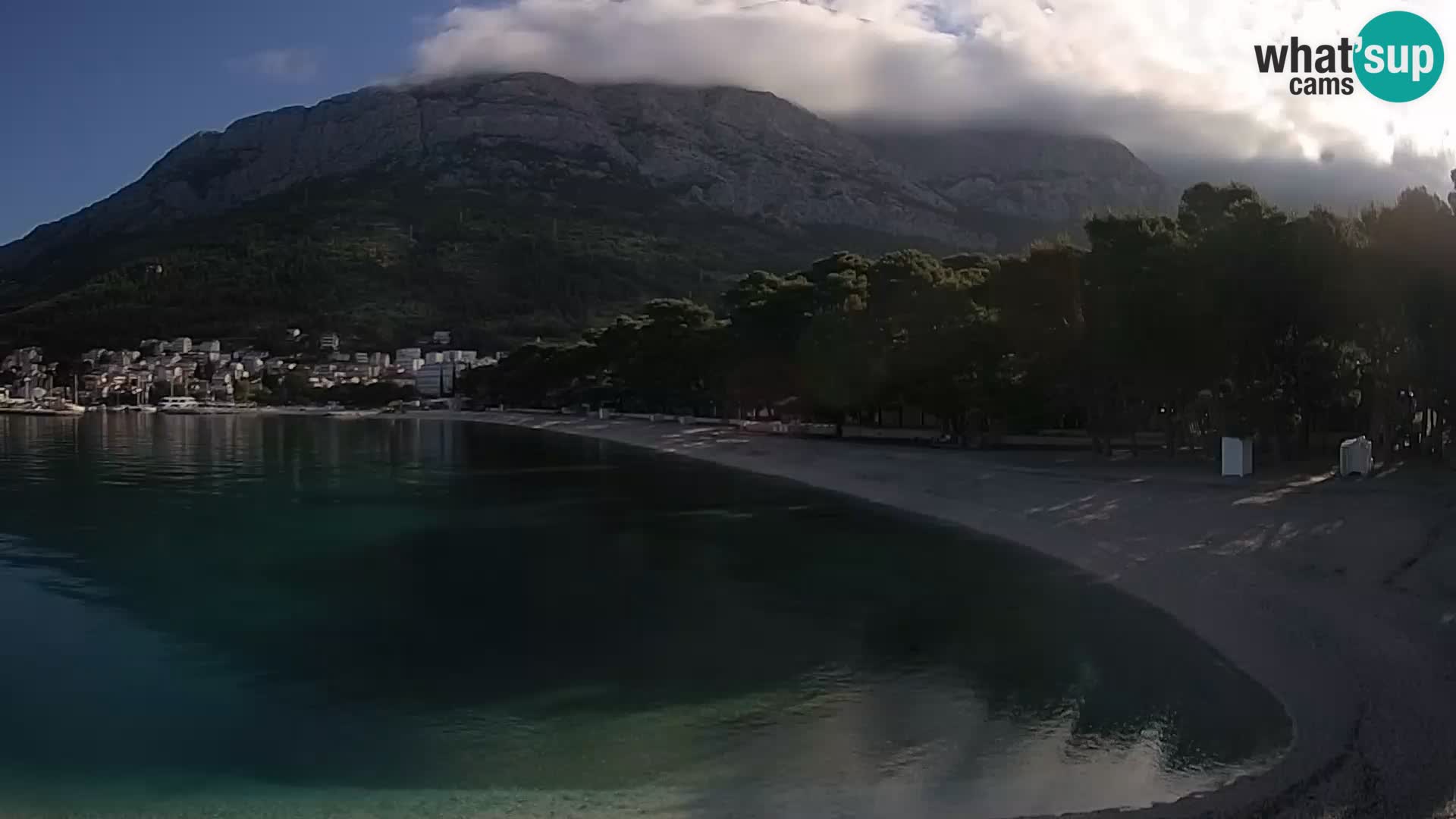 Webcam Live – Baška Voda – Borik, spiaggia Nikolina
