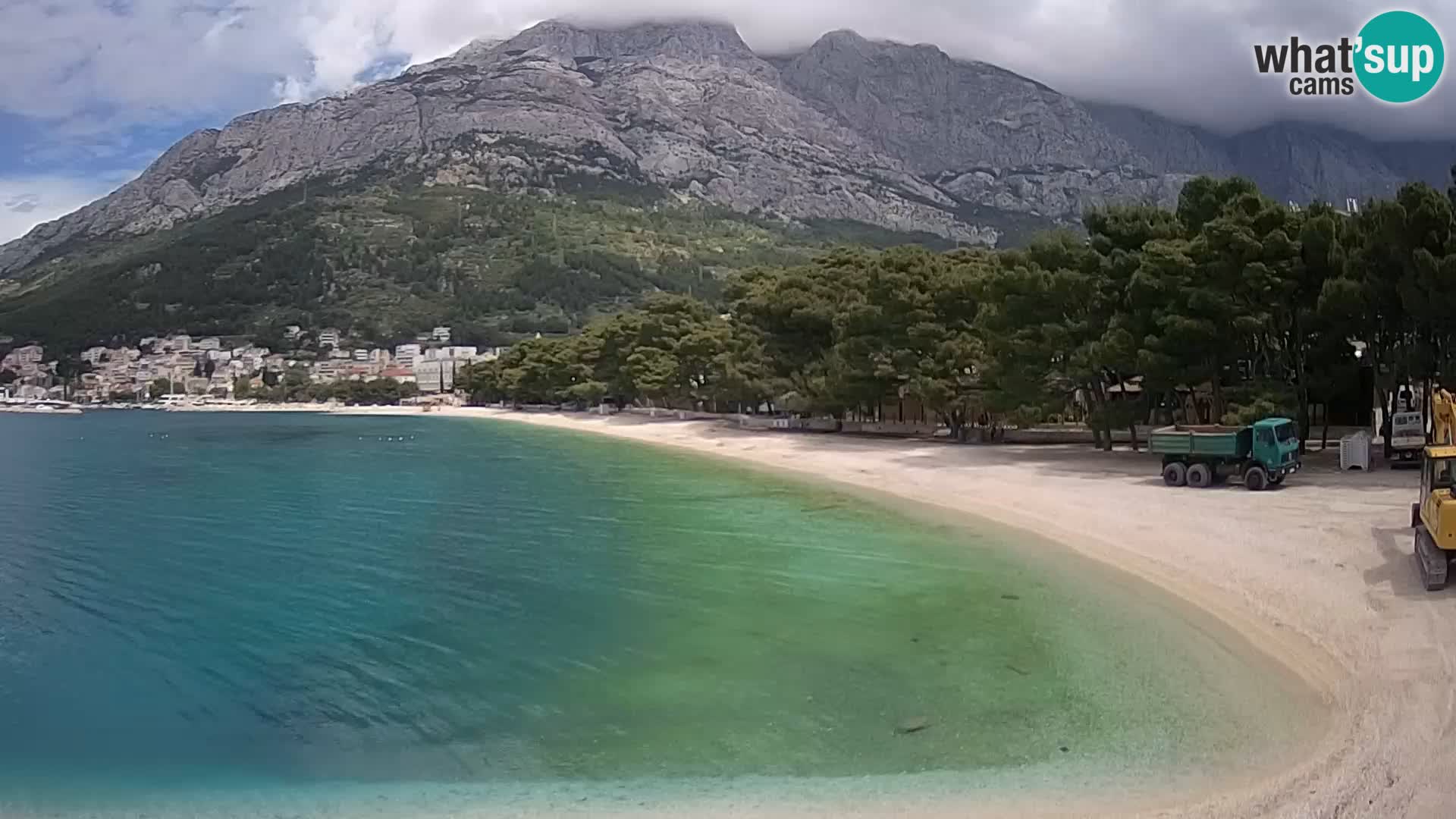Webcam Live – Baška Voda – Borik, spiaggia Nikolina