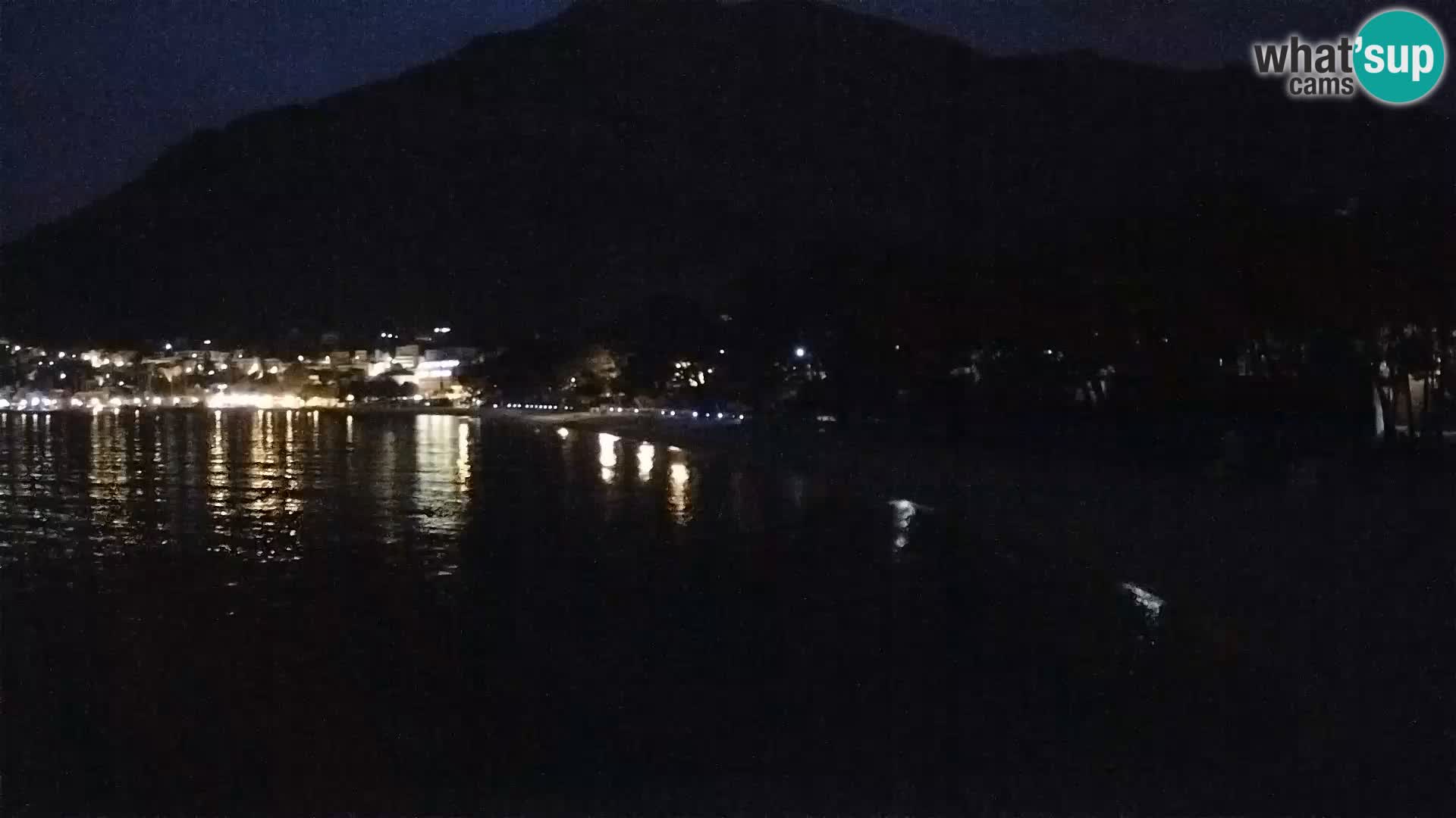Spletna kamera – Baška Voda – Borik, pogled na plažo Nikolina
