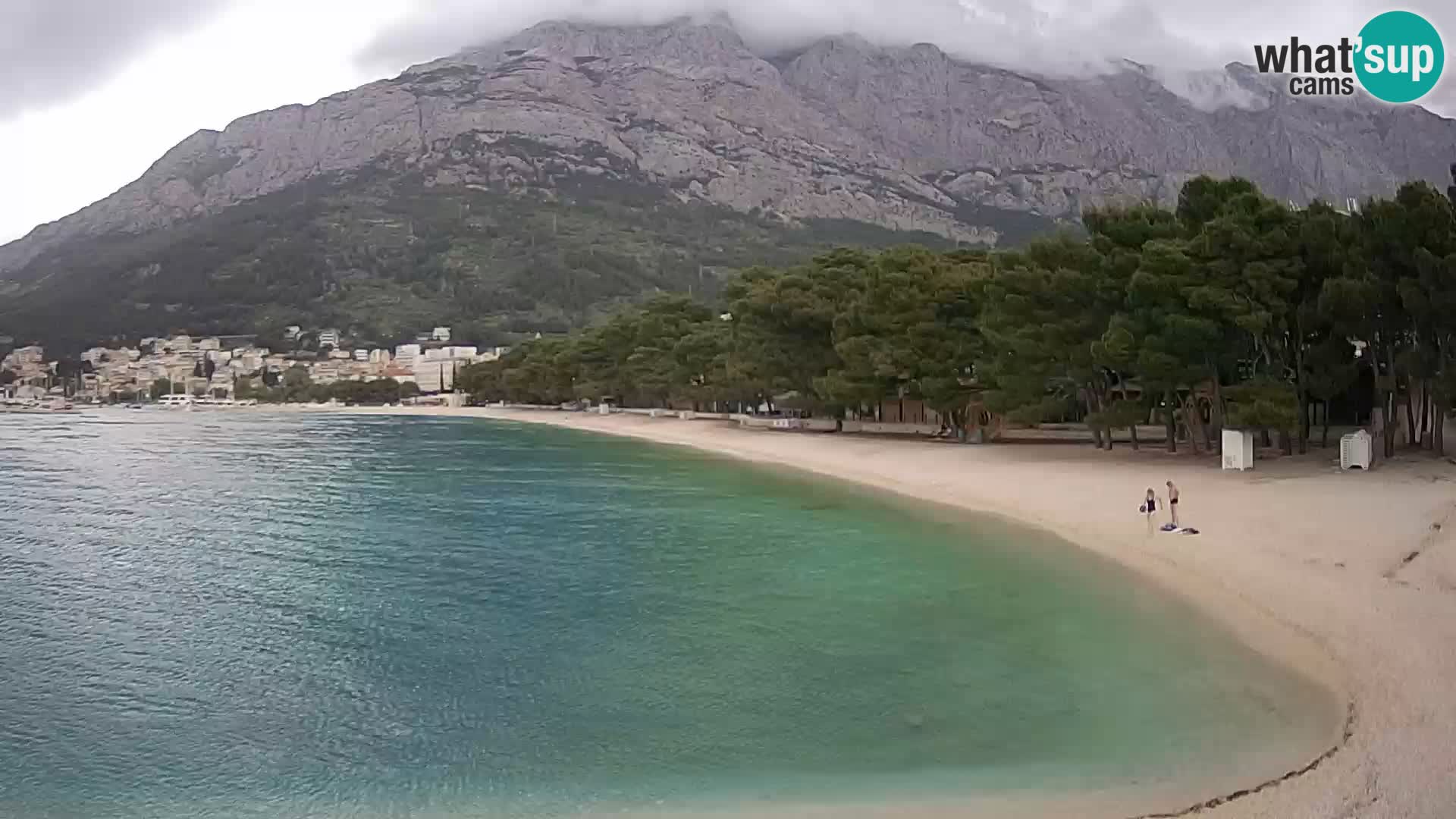Webcam Basca Voda –  Borik, playa Nikolina