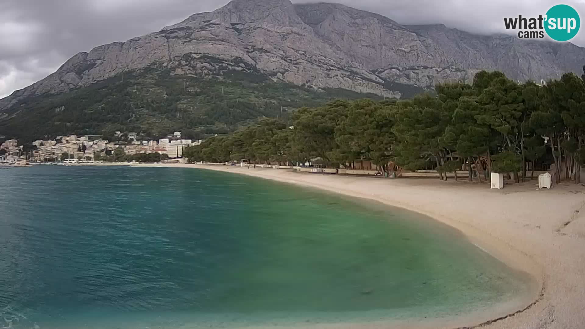 Webcam Baška Voda – Borik, plage Nikolina