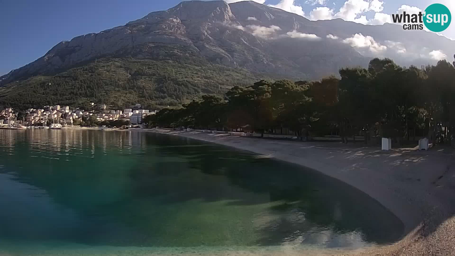 Webcam Baška Voda – Borik, plage Nikolina