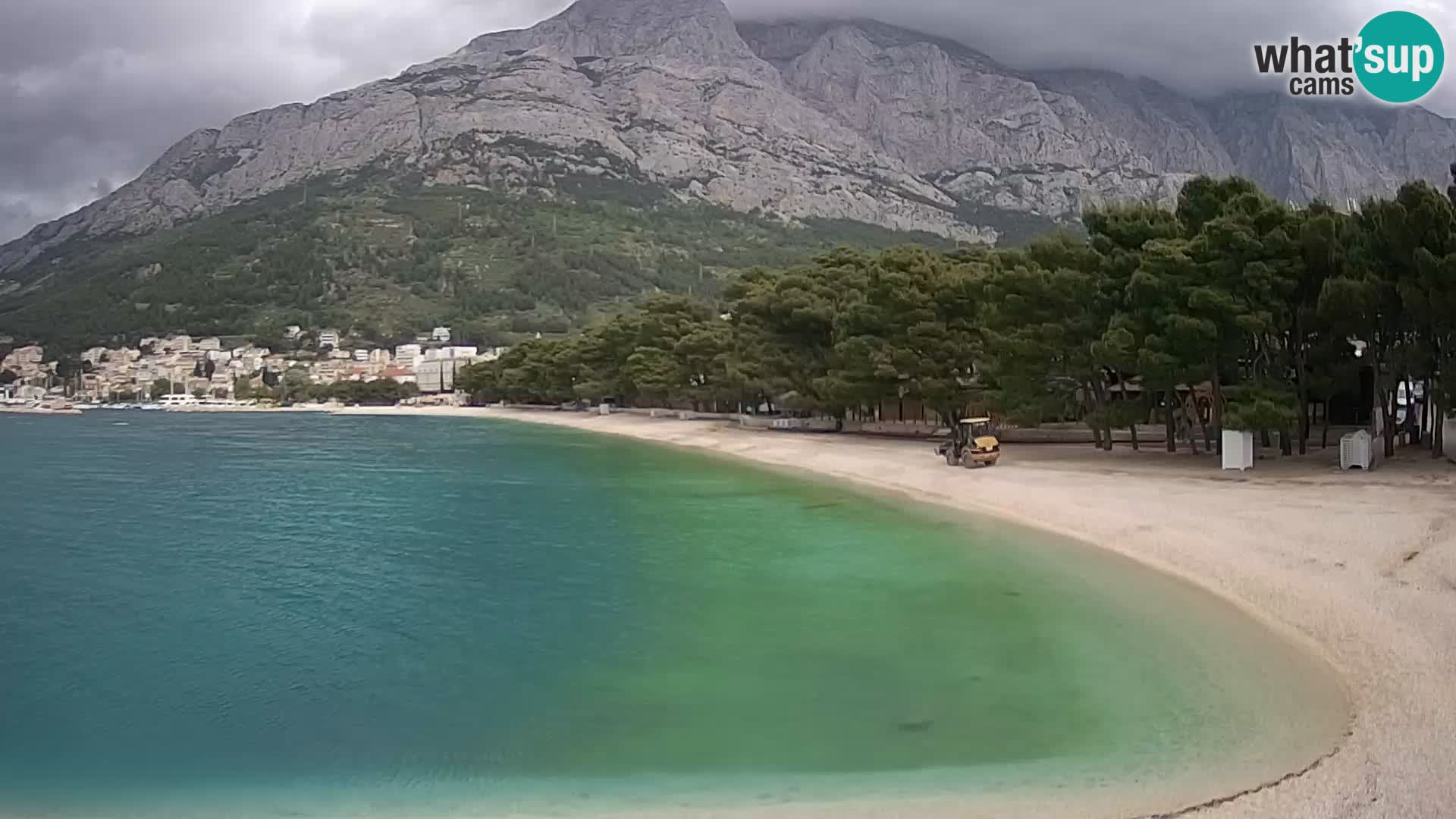 Webcam Live – Baška Voda – Borik, spiaggia Nikolina