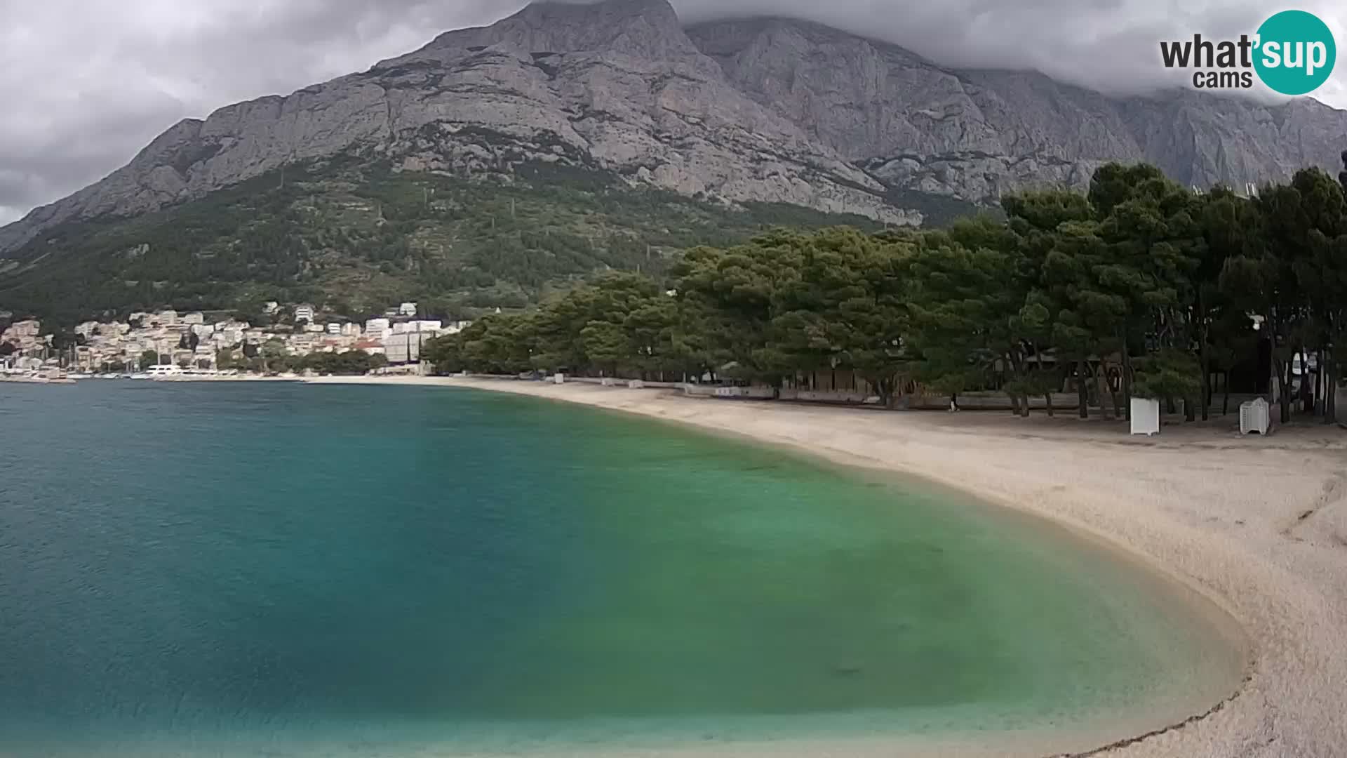 Webcam Basca Voda –  Borik, playa Nikolina