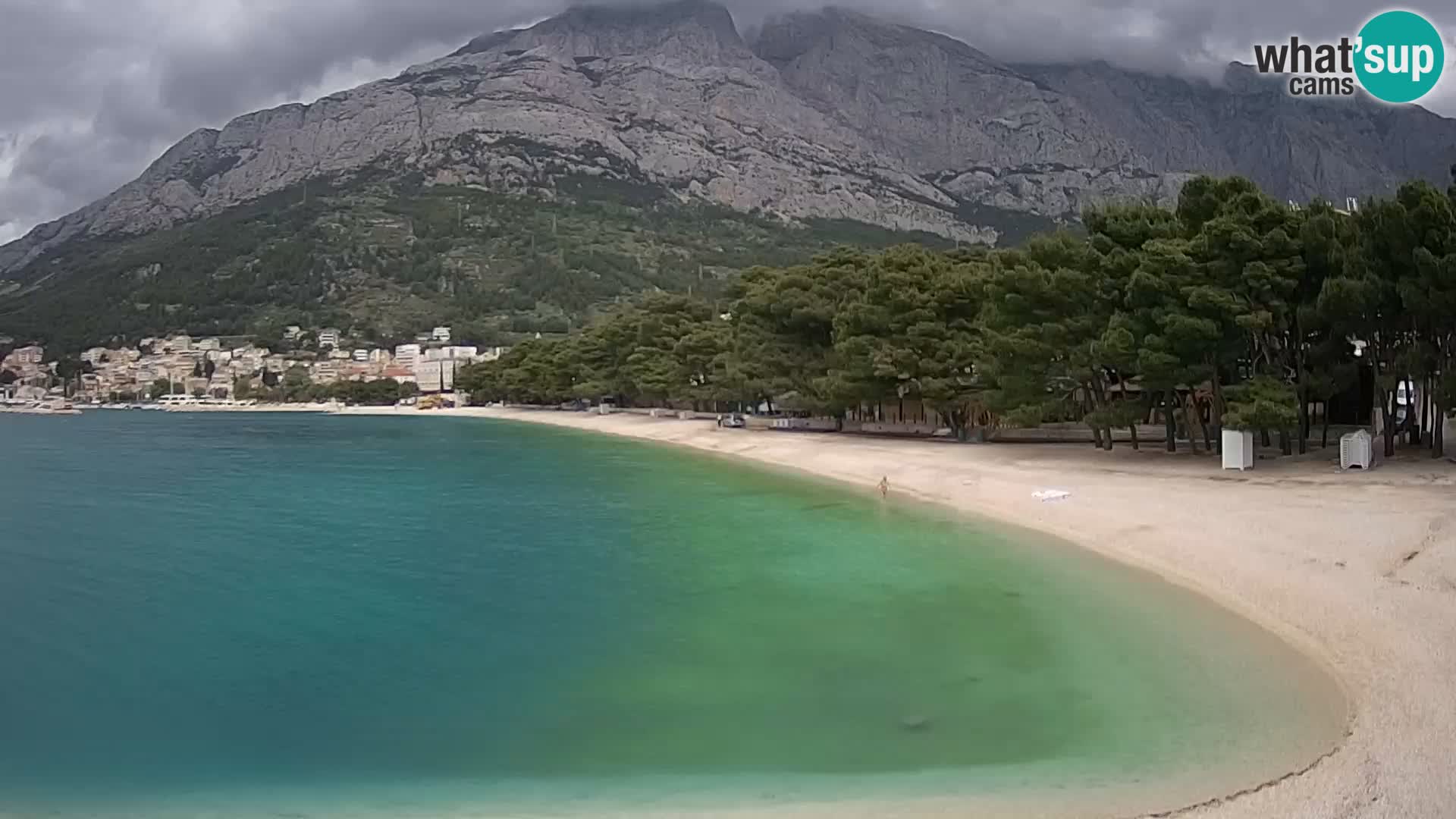Webcam Basca Voda –  Borik, playa Nikolina