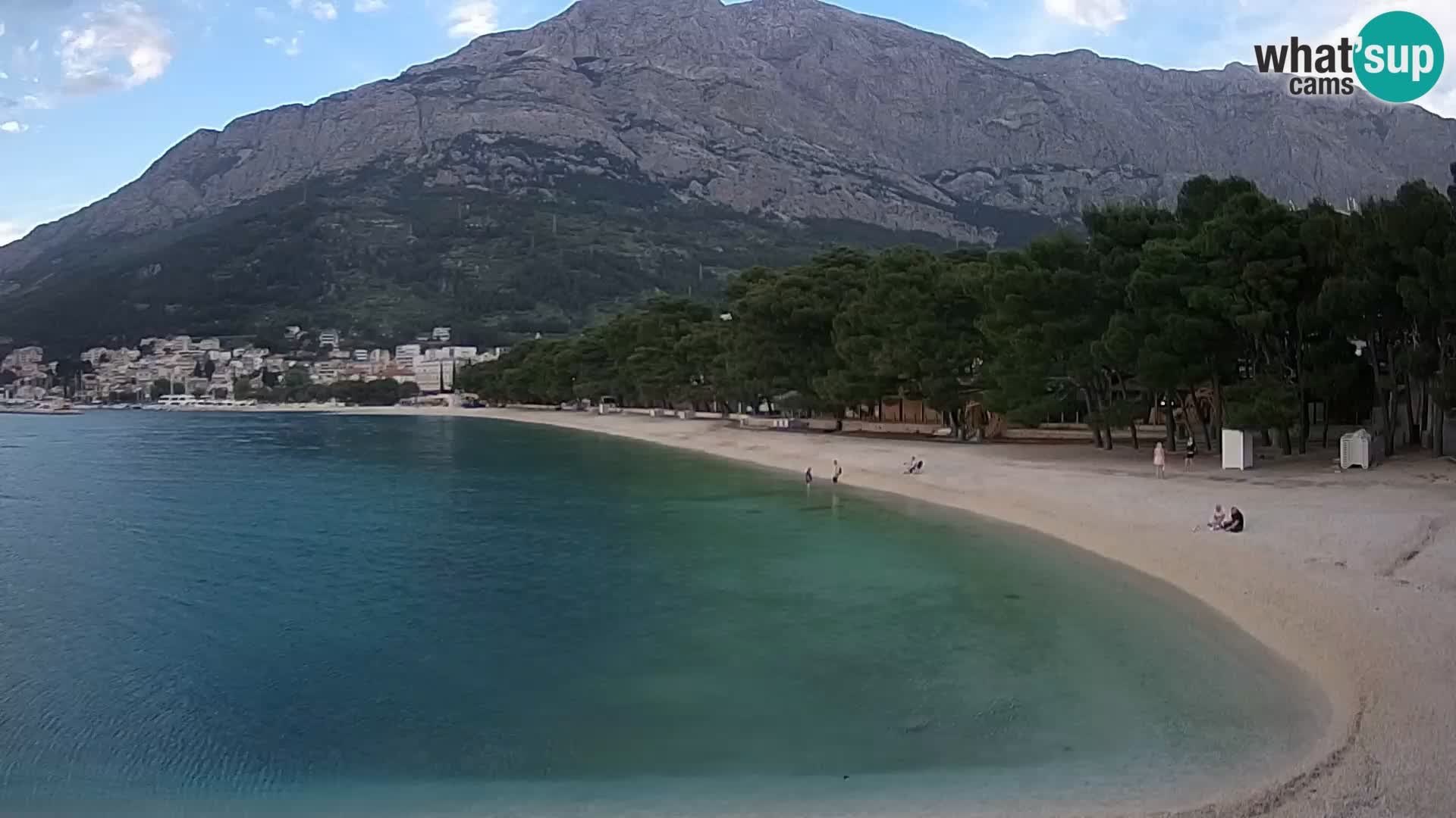 Webcam Baška Voda – Borik, plage Nikolina