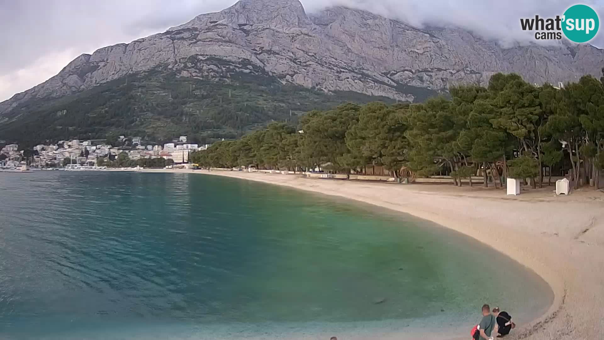 Webcam Live – Baška Voda – Borik, spiaggia Nikolina