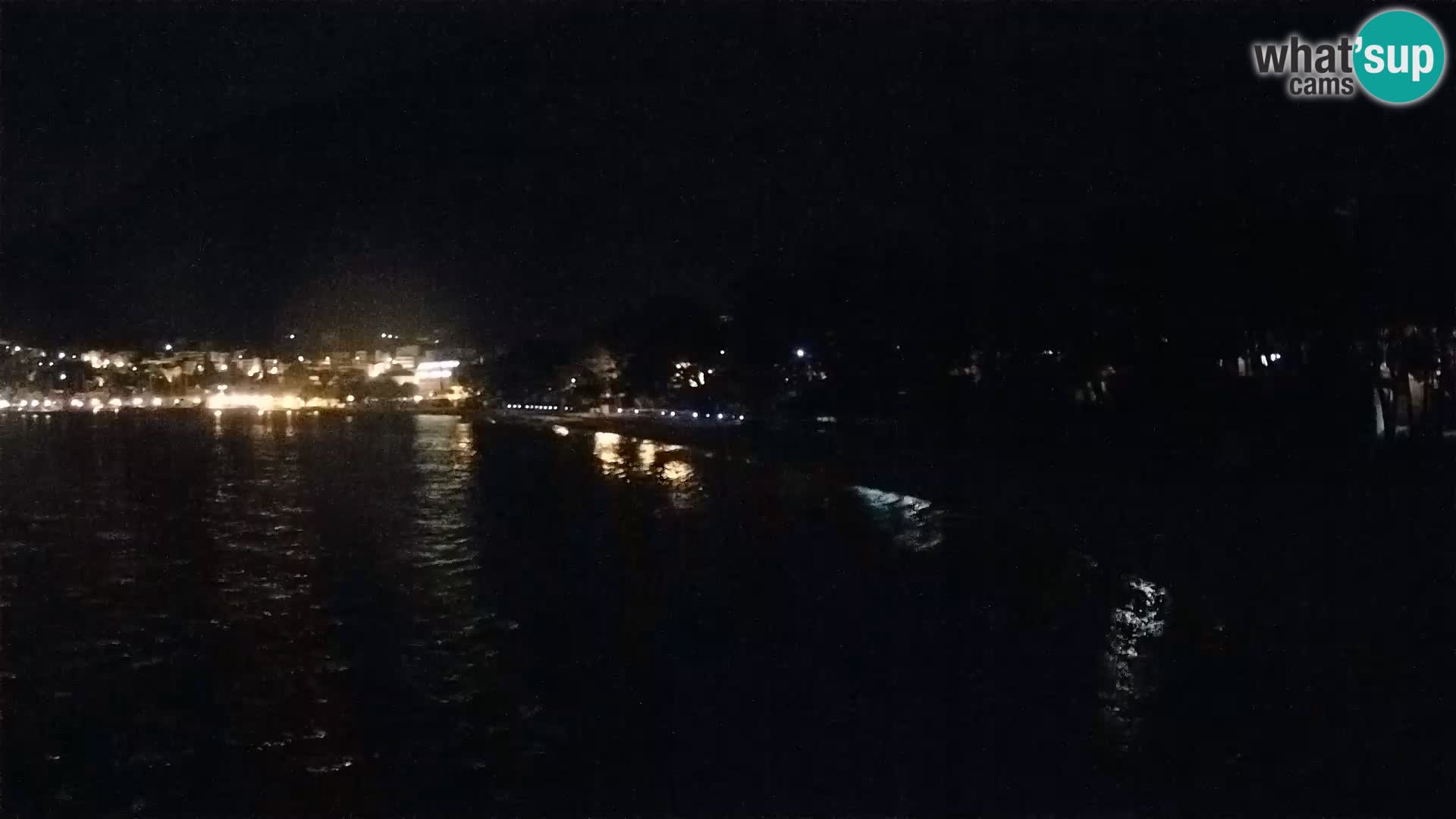 Spletna kamera – Baška Voda – Borik, pogled na plažo Nikolina