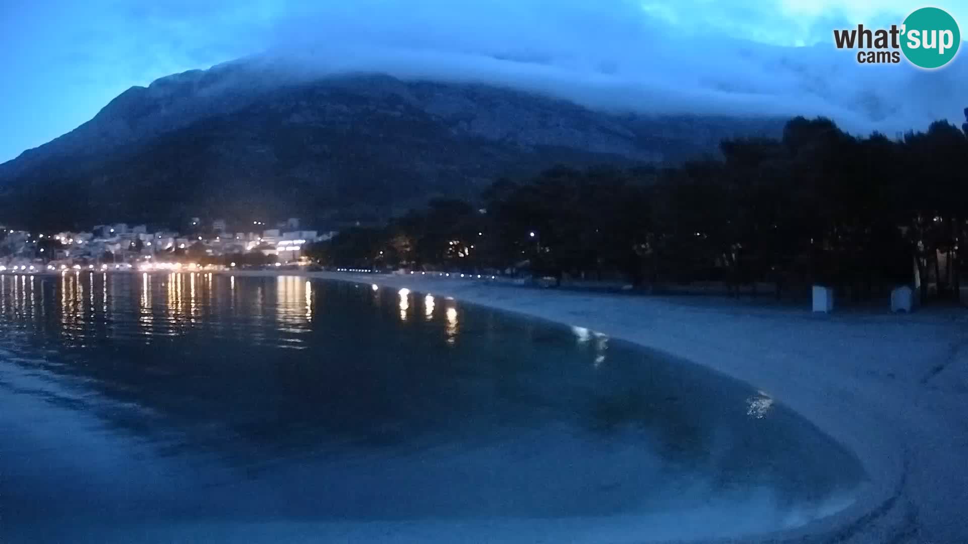 Webcam Live – Baška Voda – Borik, spiaggia Nikolina