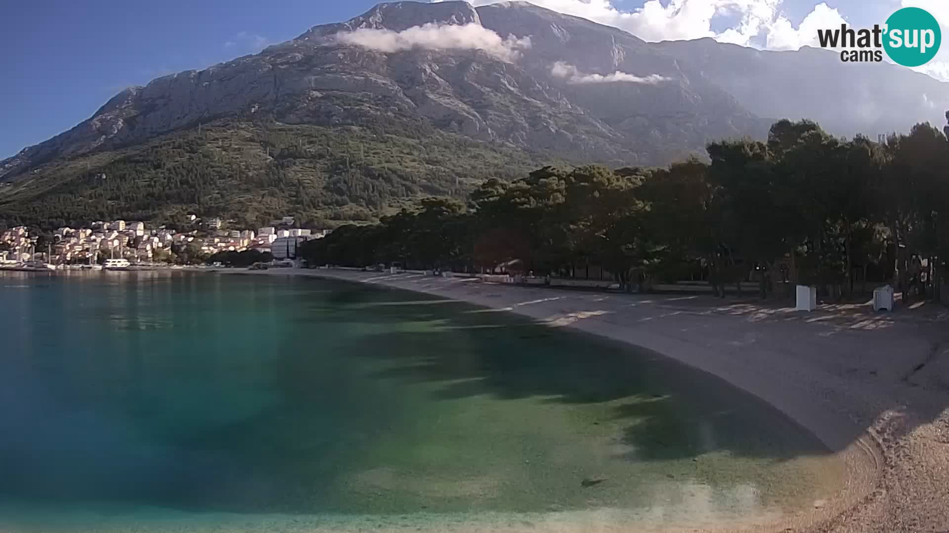 Webcam Live – Baška Voda – Borik, spiaggia Nikolina