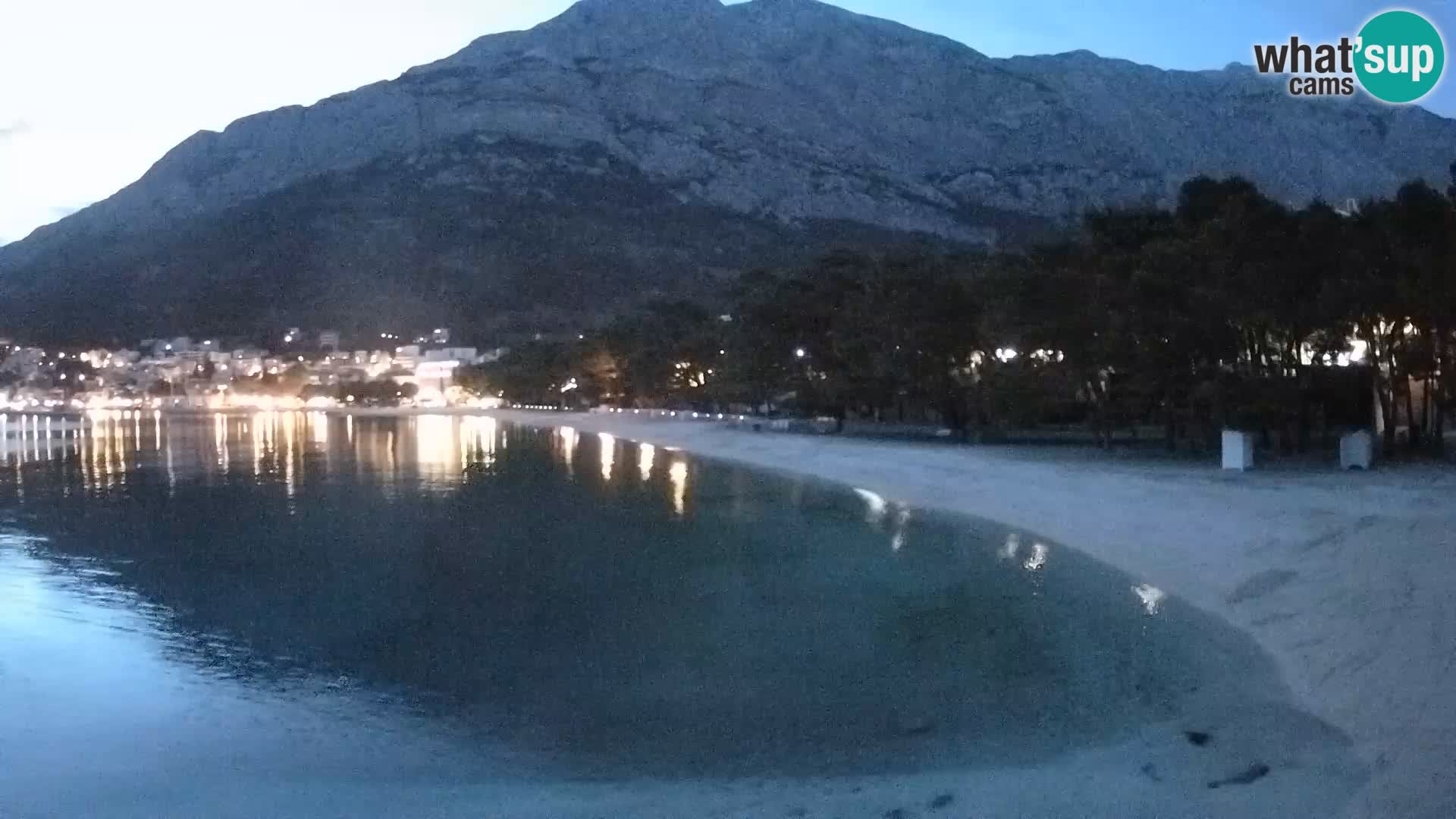 Webcam Baška Voda – Borik, plage Nikolina
