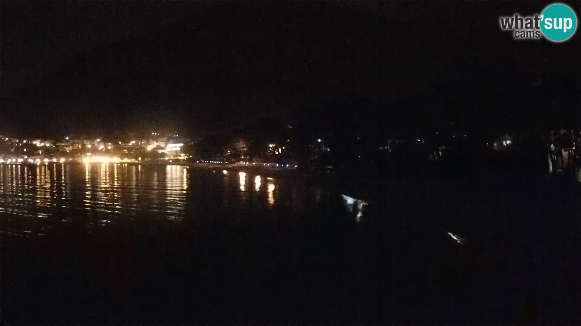 Spletna kamera – Baška Voda – Borik, pogled na plažo Nikolina