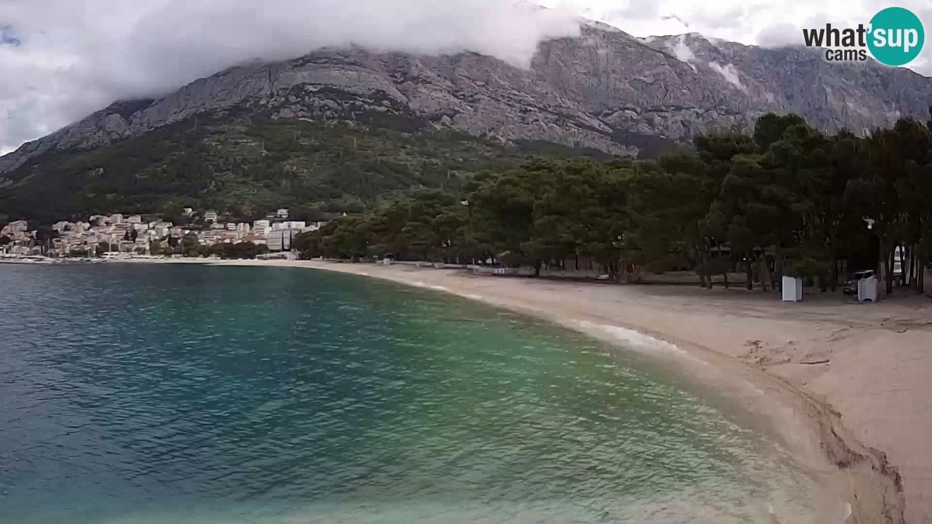 Webcam Basca Voda –  Borik, playa Nikolina