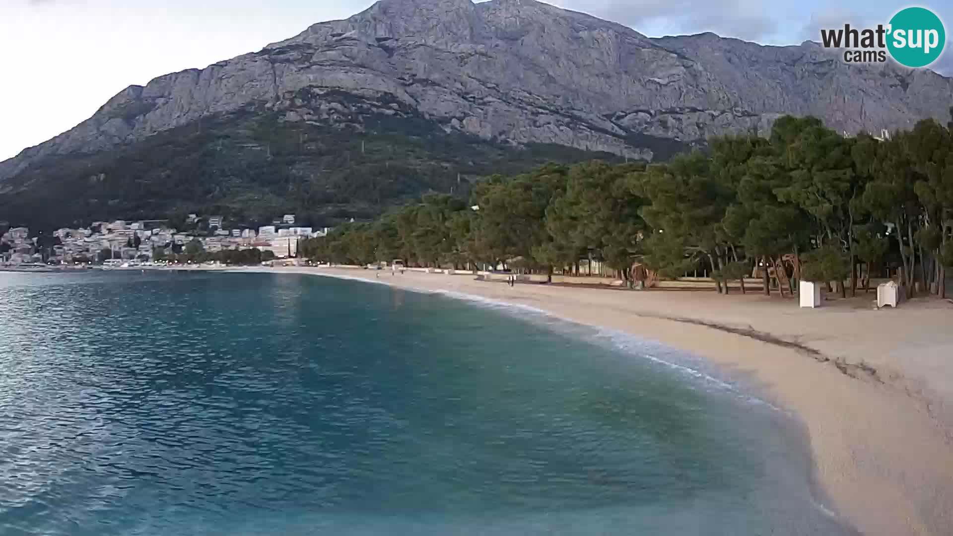 Webcam Baška Voda – Borik, plage Nikolina