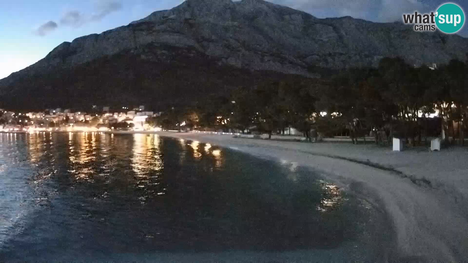 Webcam Baška Voda – Borik, plage Nikolina