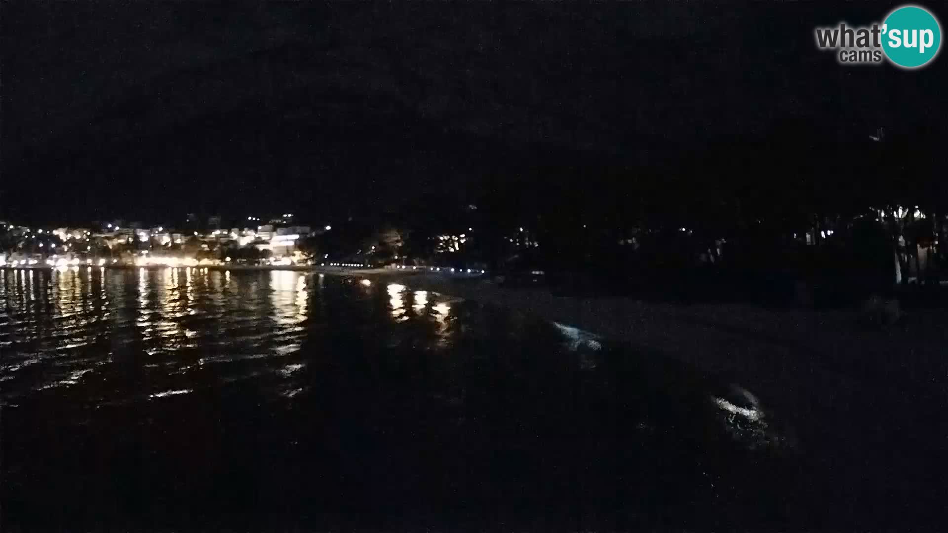 Web kamera – Baška Voda – Borik, pogled na plažu Nikolina