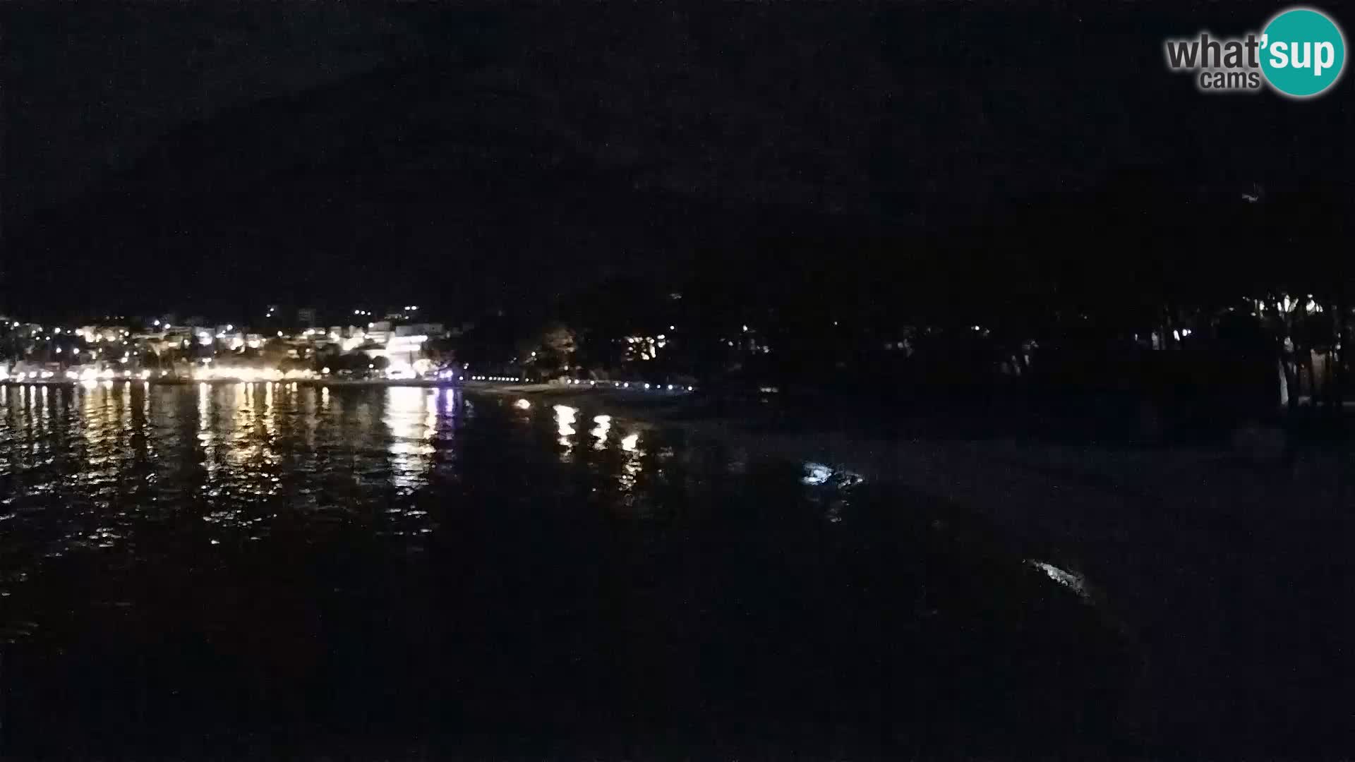 Spletna kamera – Baška Voda – Borik, pogled na plažo Nikolina