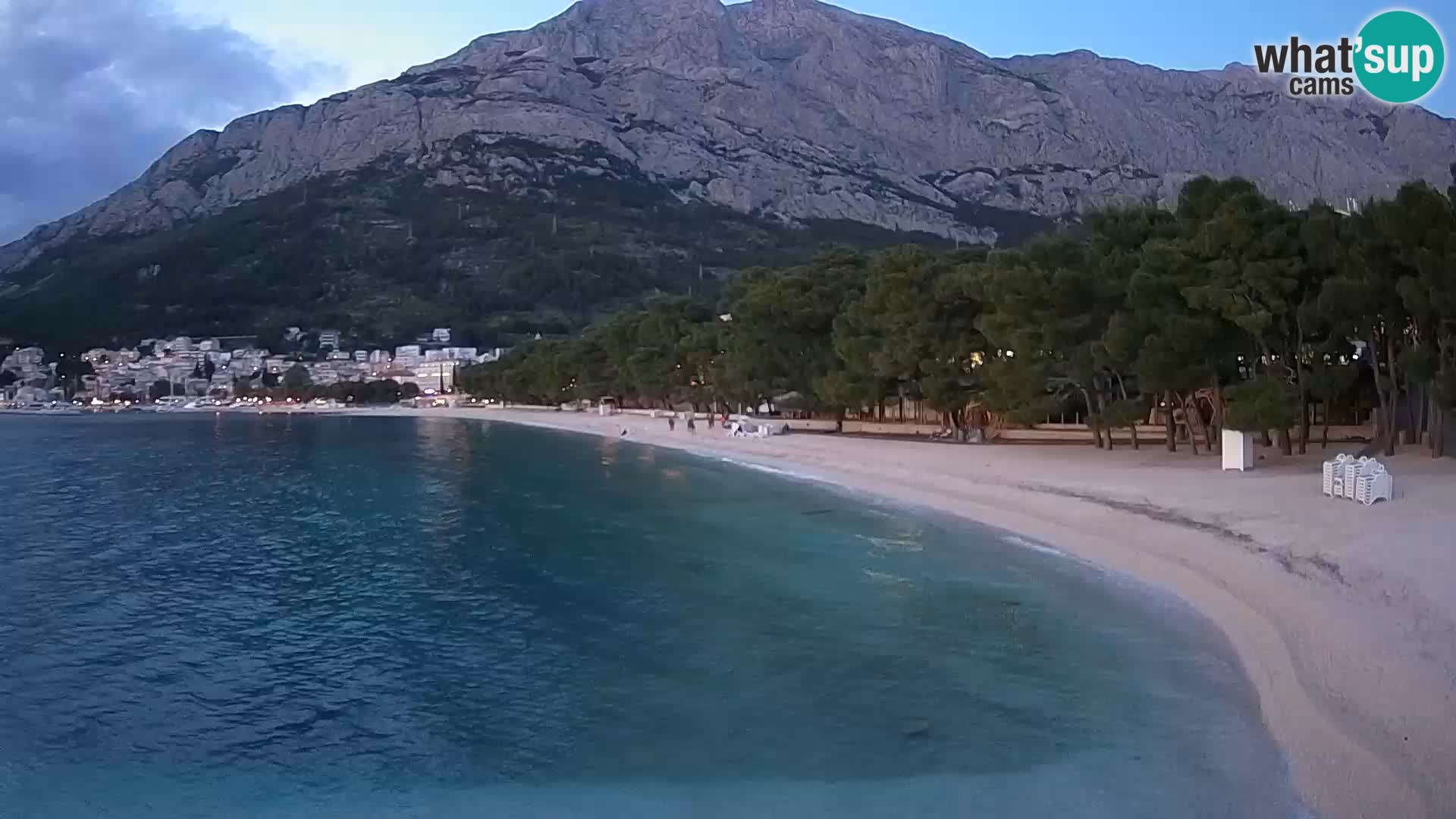 Webcam Baška Voda – Borik, plage Nikolina
