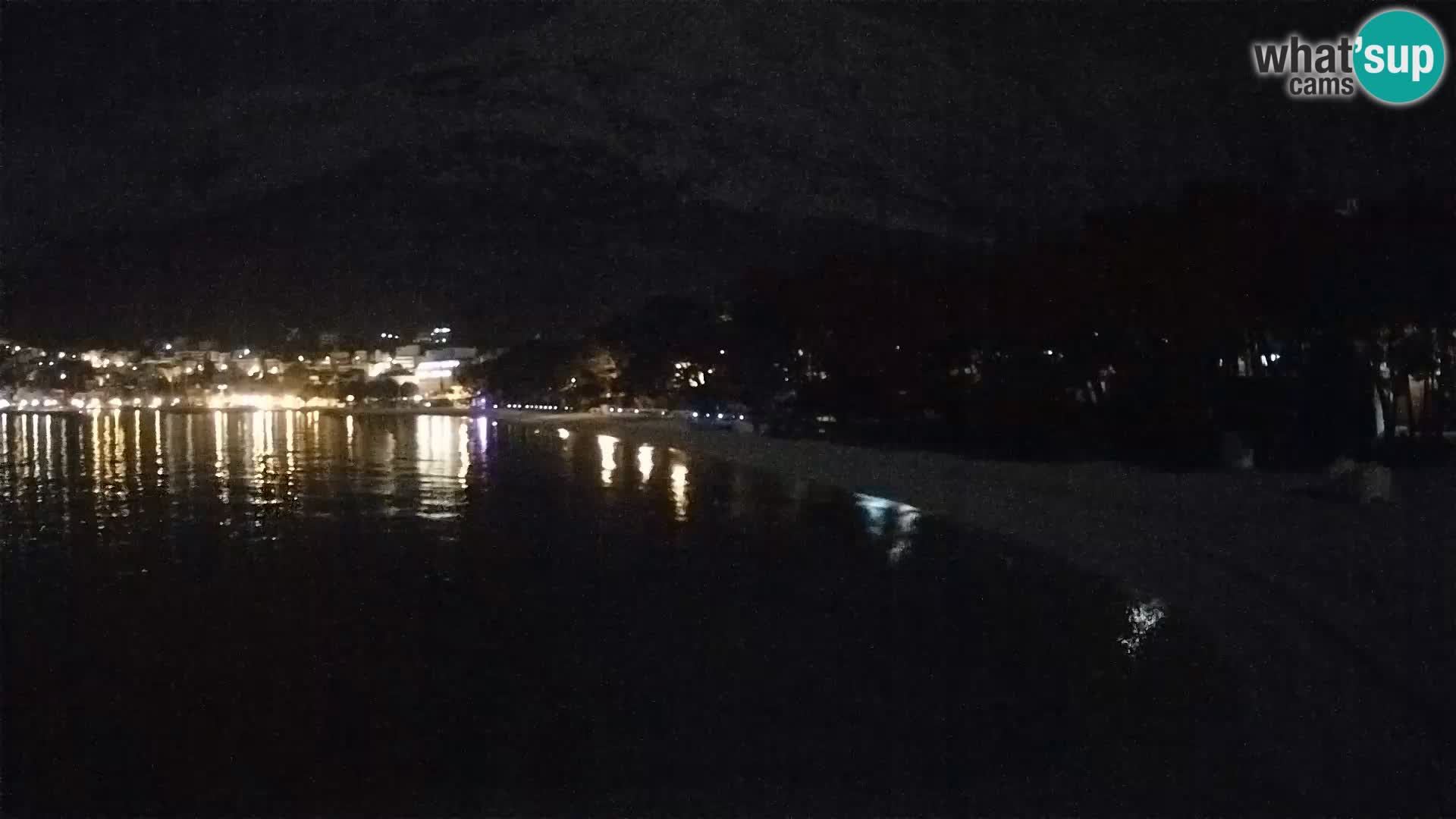 Spletna kamera – Baška Voda – Borik, pogled na plažo Nikolina