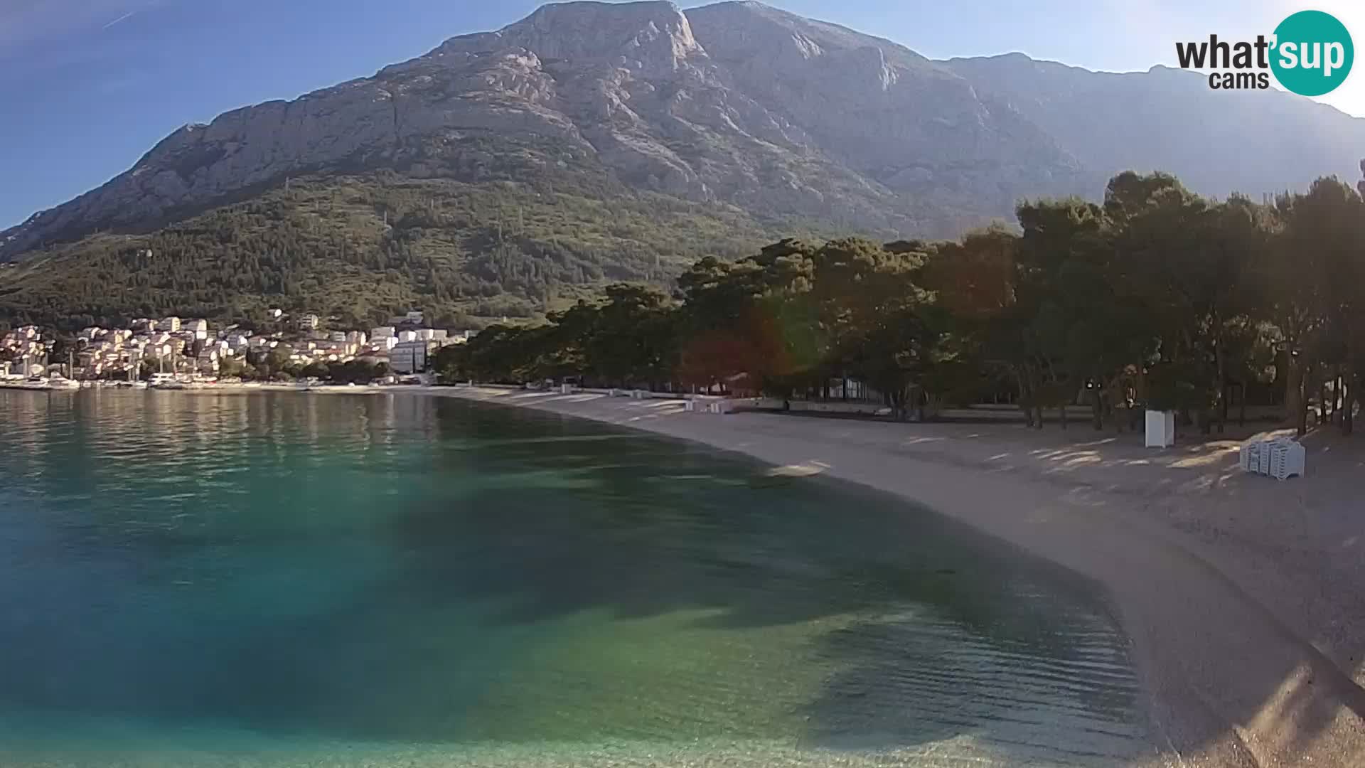Webcam Baška Voda – Borik, plage Nikolina