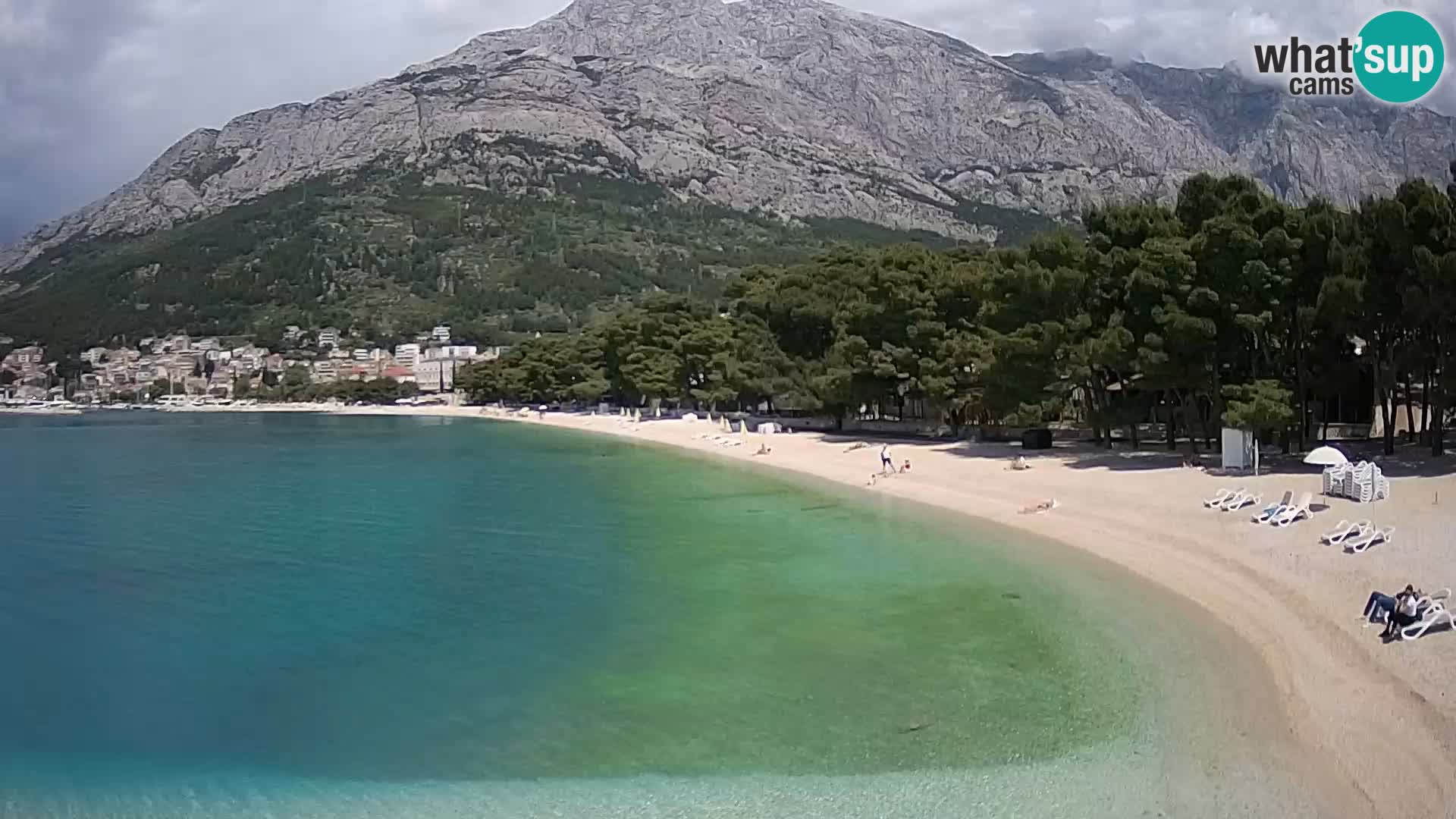 Webcam Basca Voda –  Borik, playa Nikolina