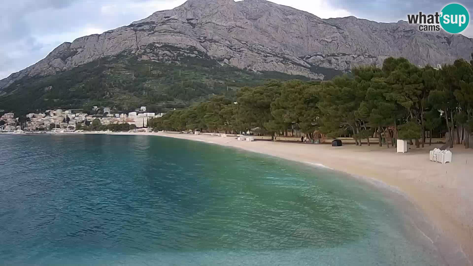 Webcam Basca Voda –  Borik, playa Nikolina