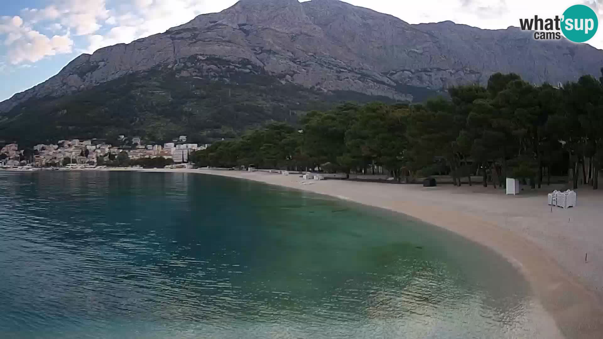 Webcam Basca Voda –  Borik, playa Nikolina