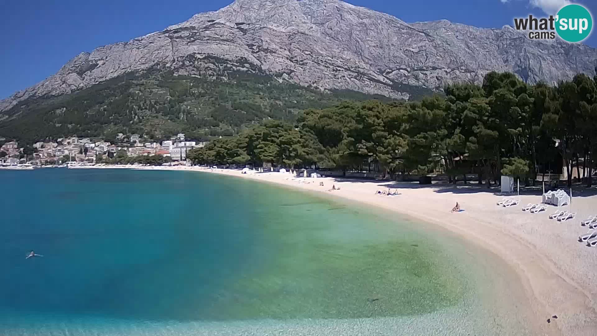 Webcam Live –  Baška Voda – Borik, Nikolina beach