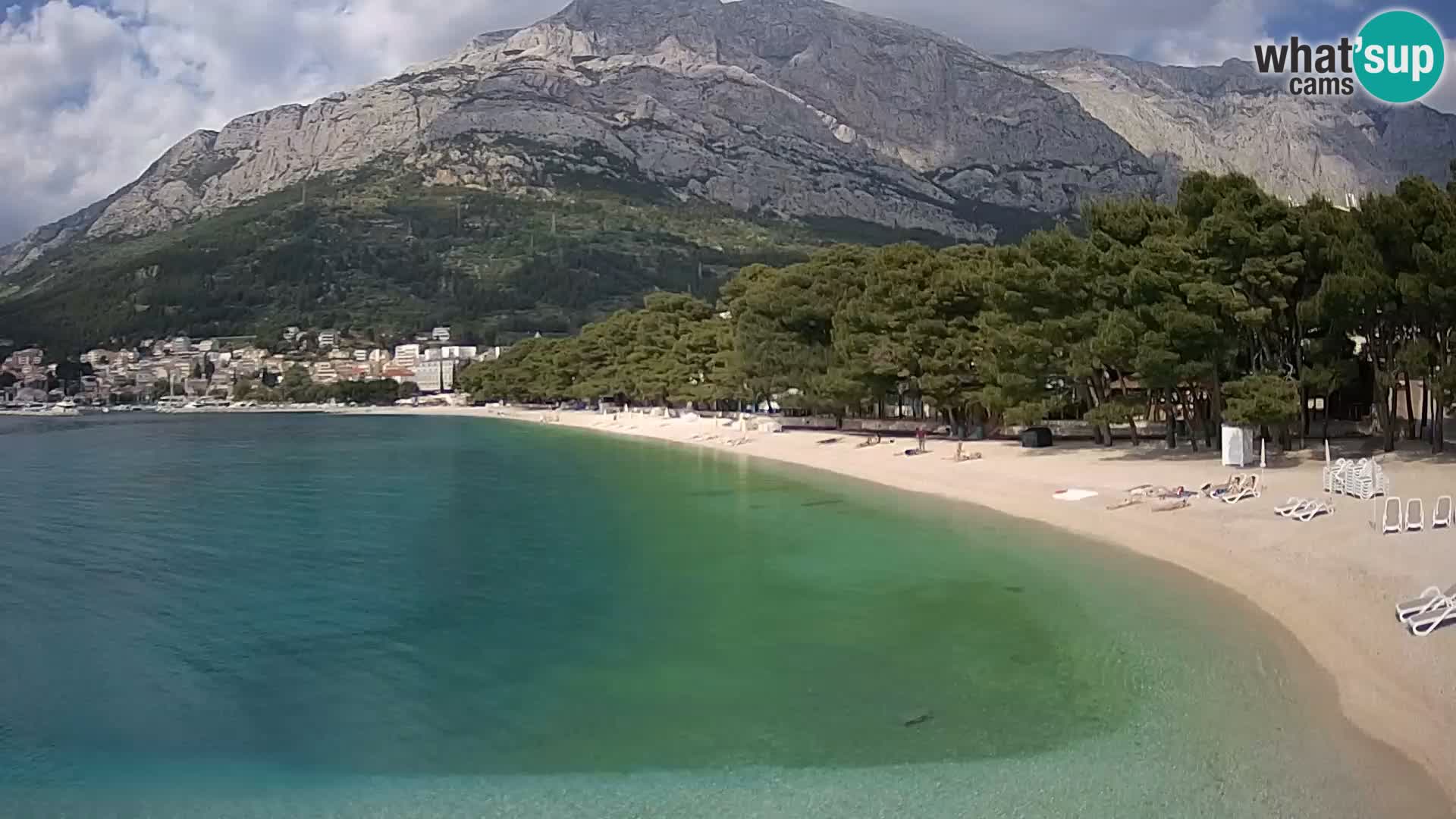 Webcam Basca Voda –  Borik, playa Nikolina