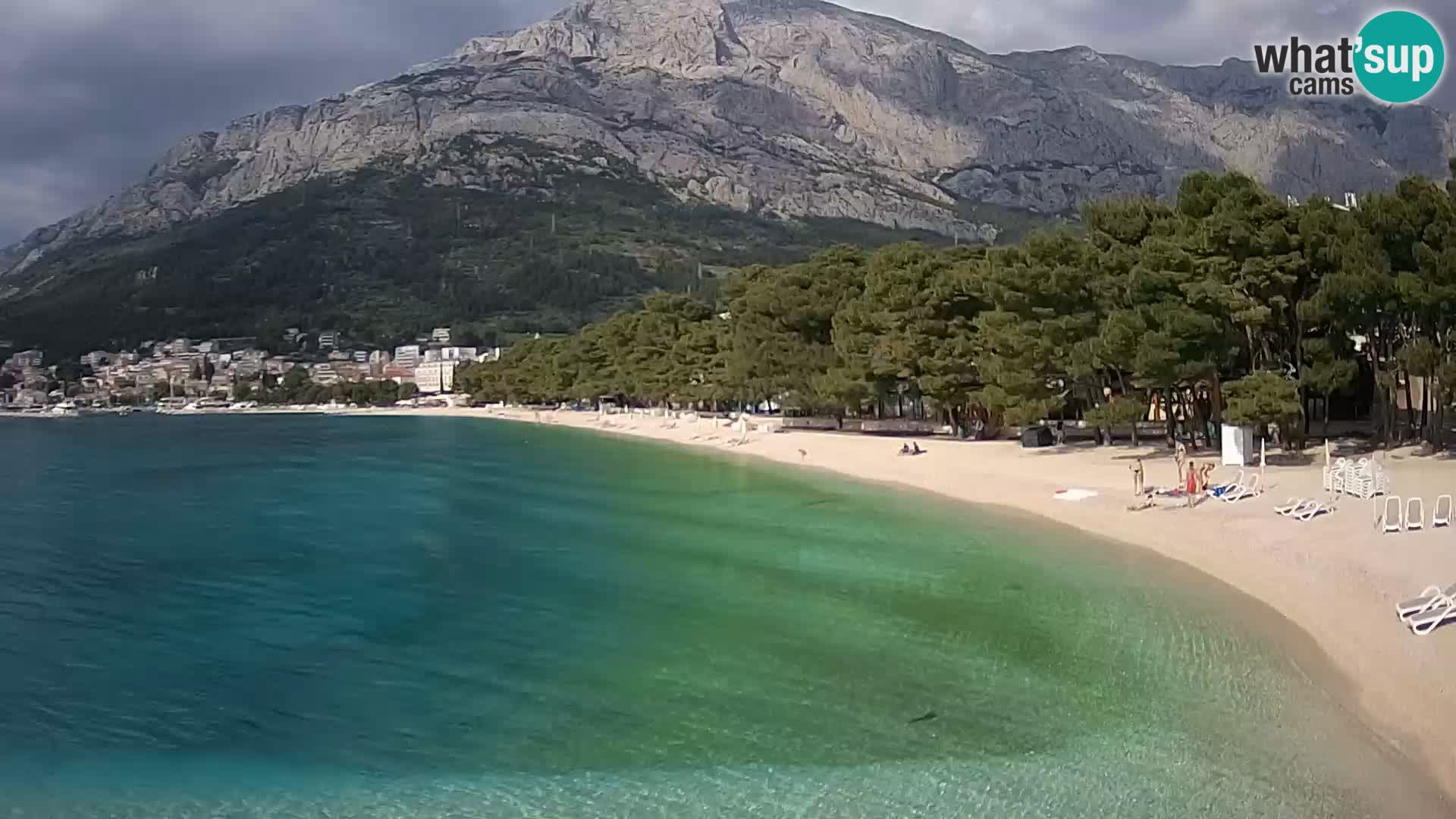 Webcam Baška Voda – Borik, plage Nikolina