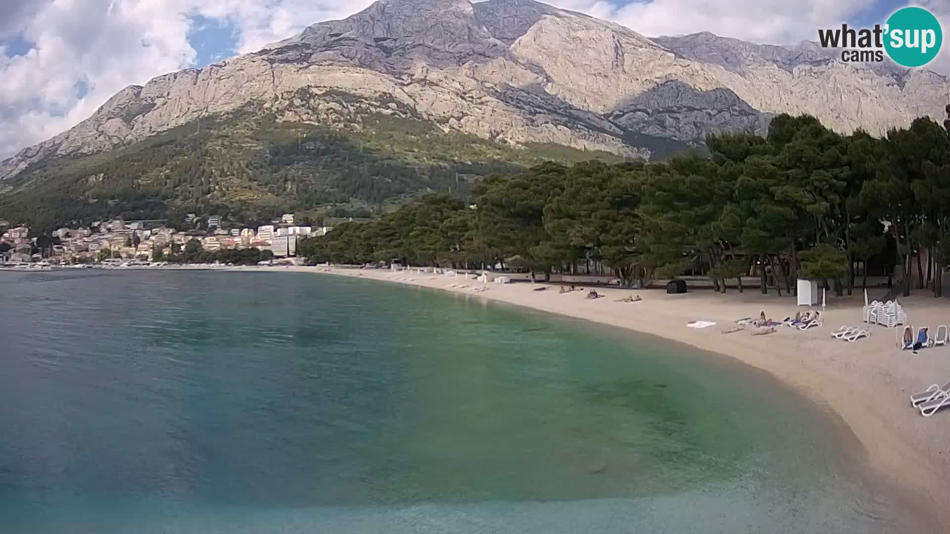 Webcam Basca Voda –  Borik, playa Nikolina