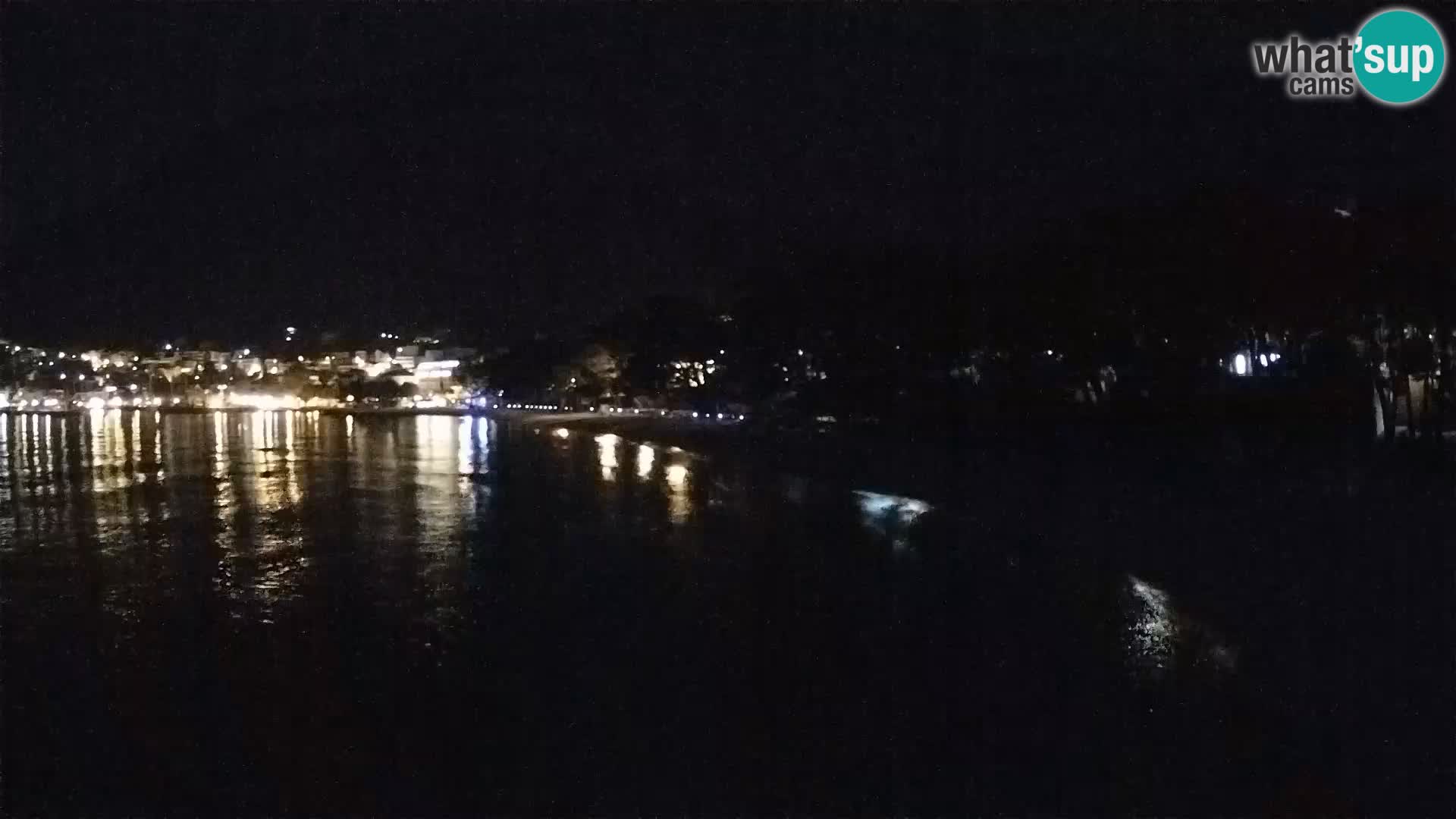 Web kamera – Baška Voda – Borik, pogled na plažu Nikolina