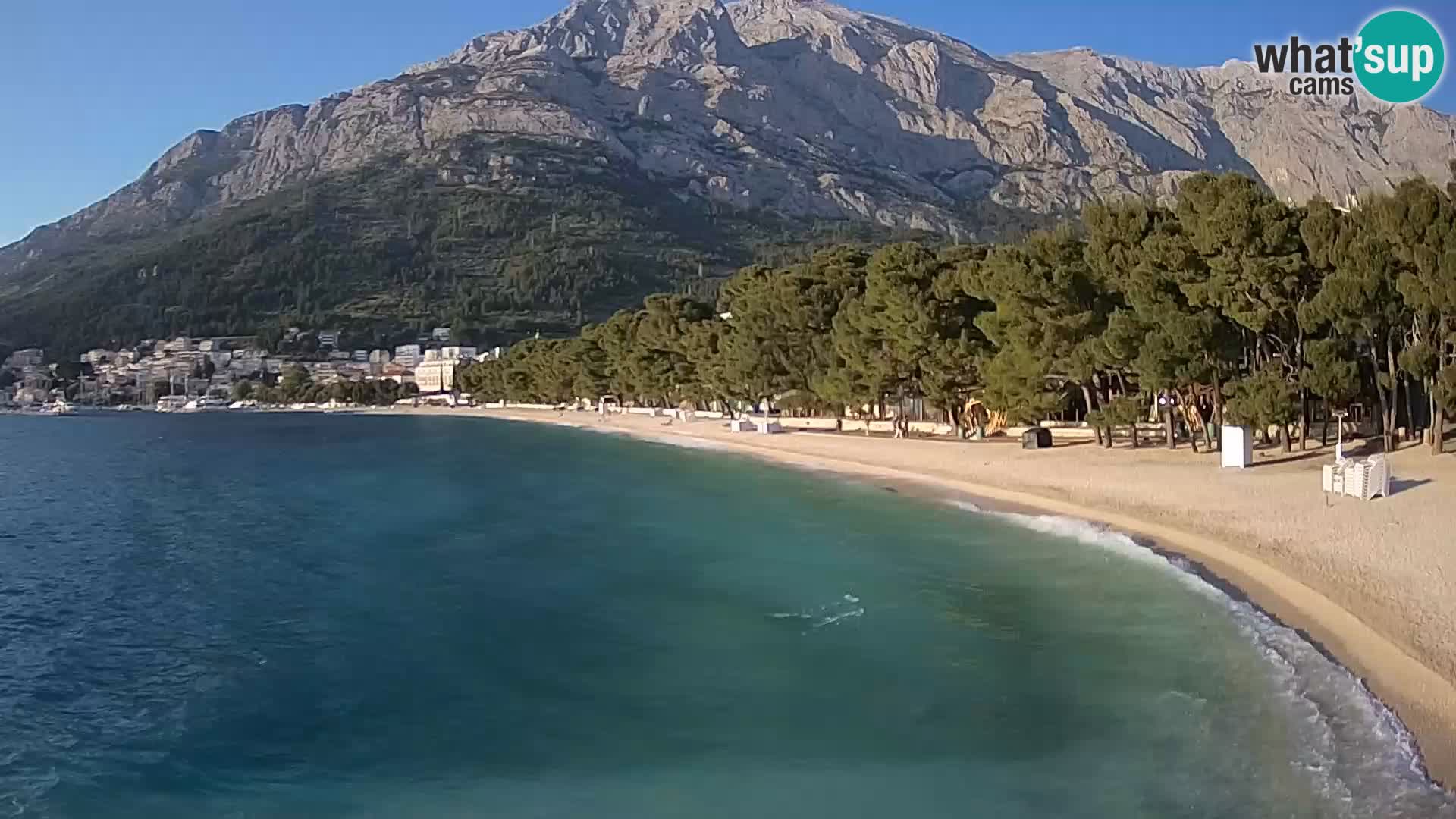 Webcam Basca Voda –  Borik, playa Nikolina
