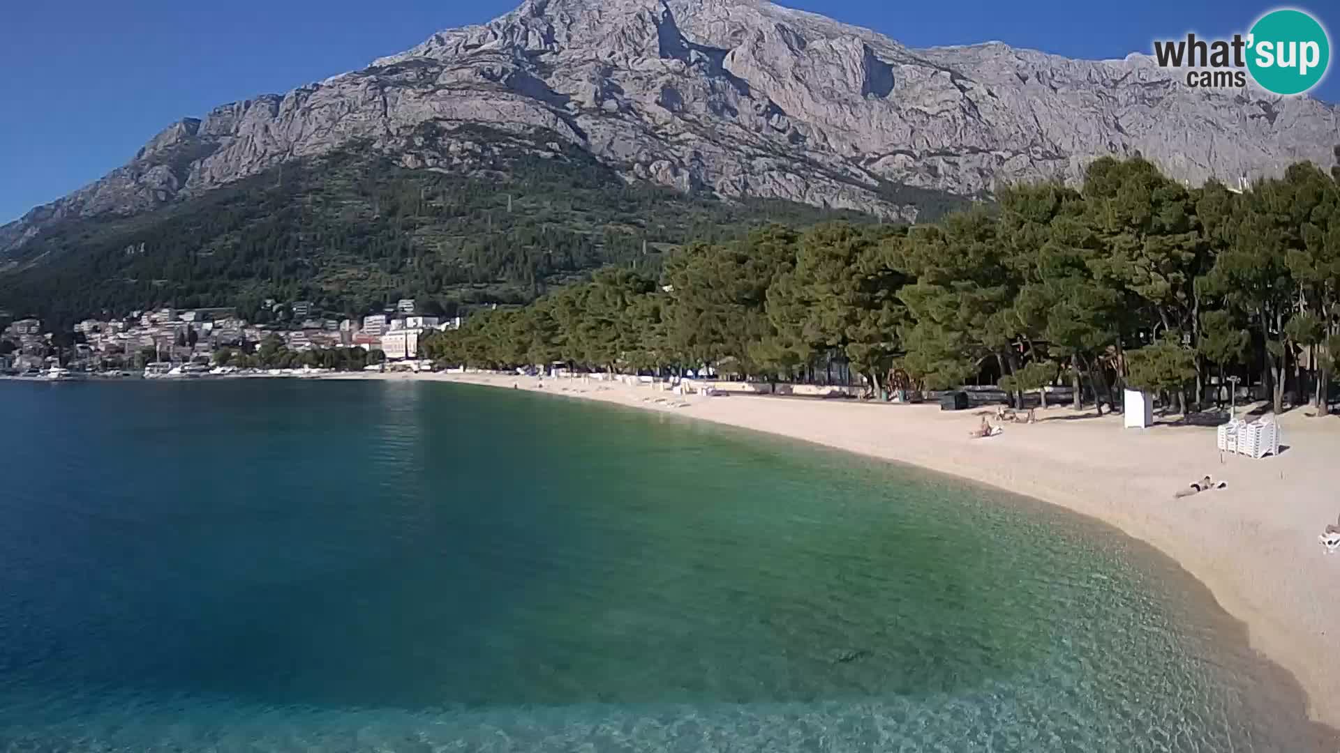 Webcam Baška Voda – Borik, plage Nikolina