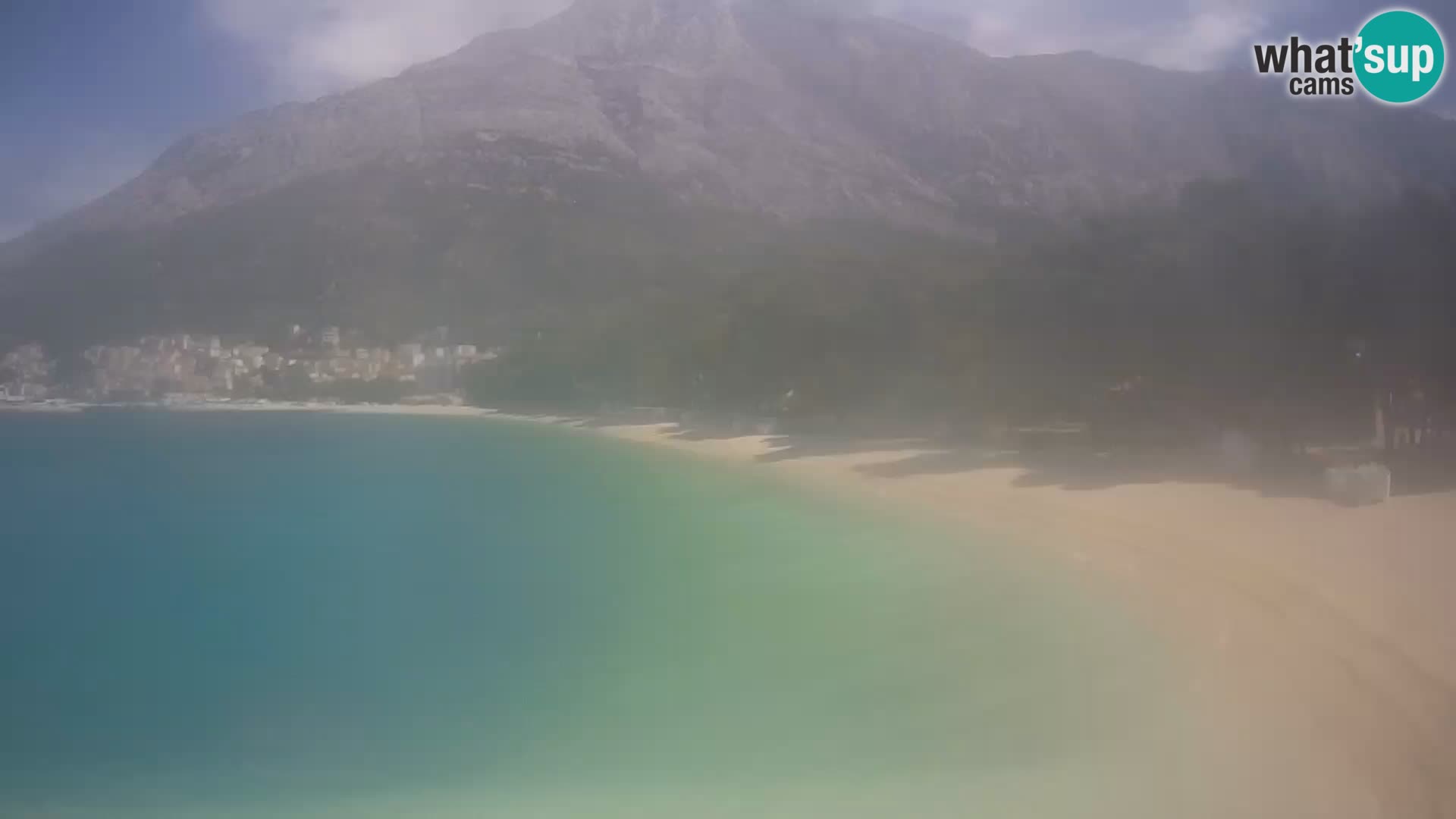 Webcam Live – Baška Voda – Borik, spiaggia Nikolina