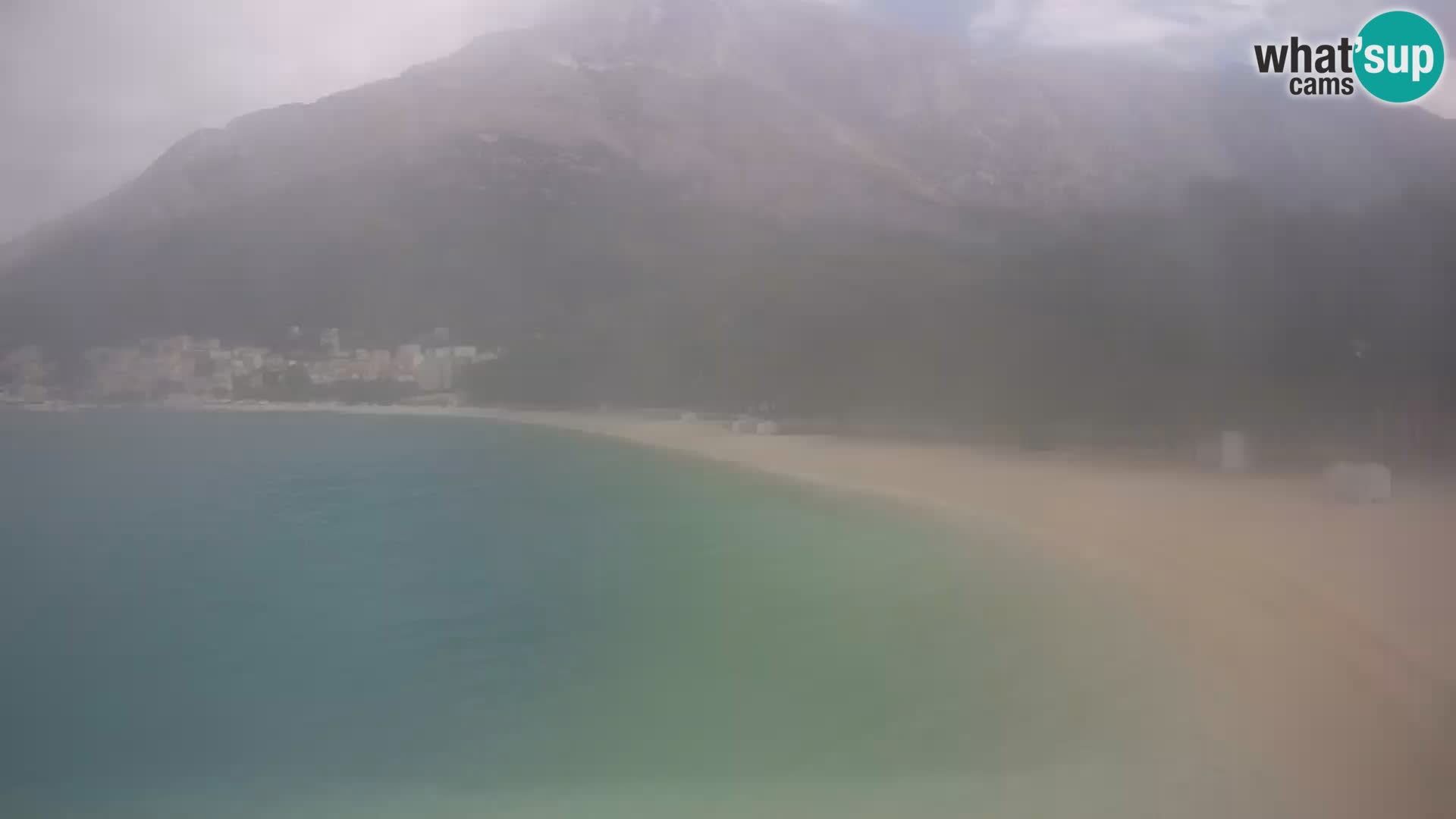Webcam Live – Baška Voda – Borik, spiaggia Nikolina