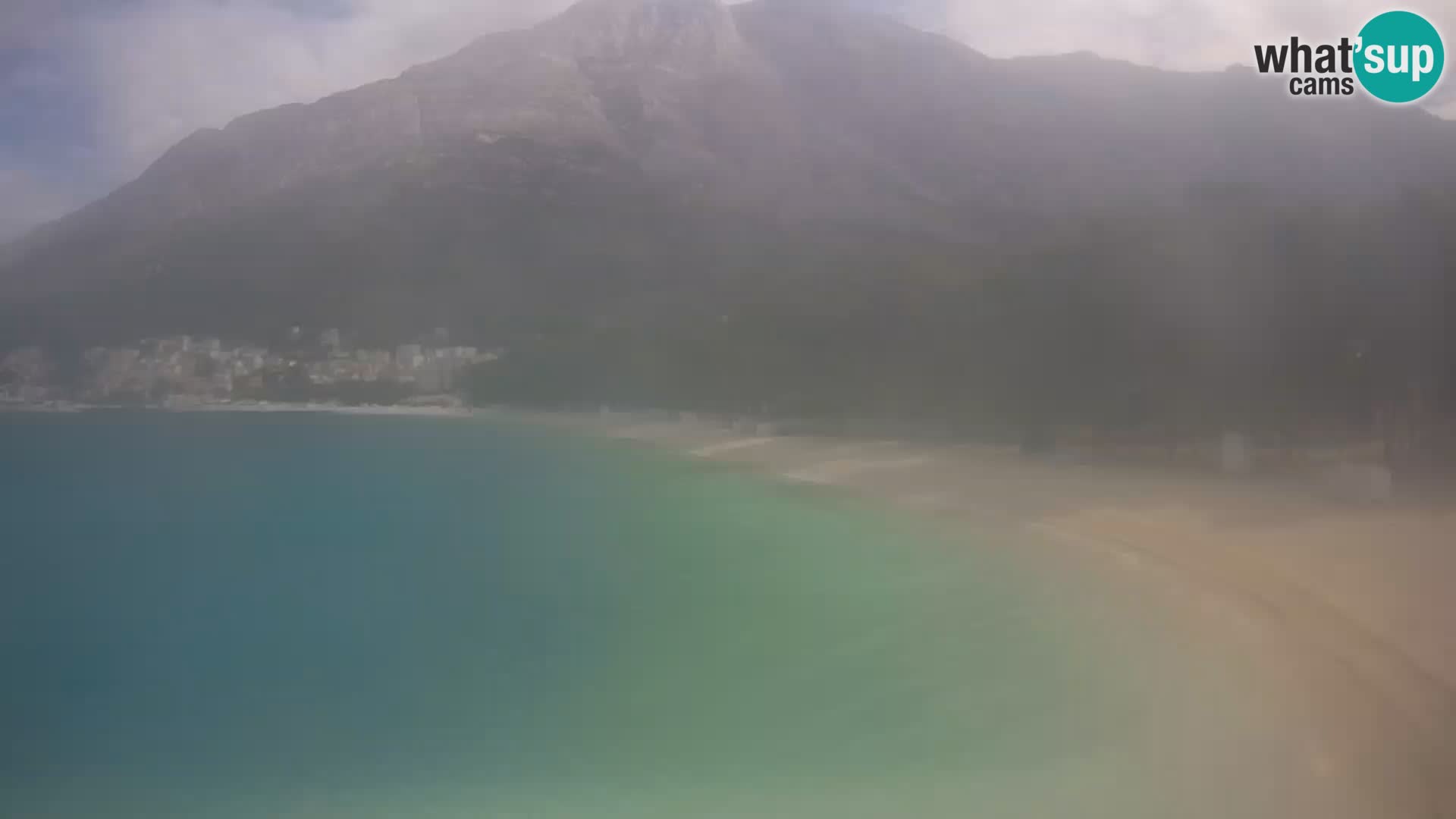 Webcam Basca Voda –  Borik, playa Nikolina