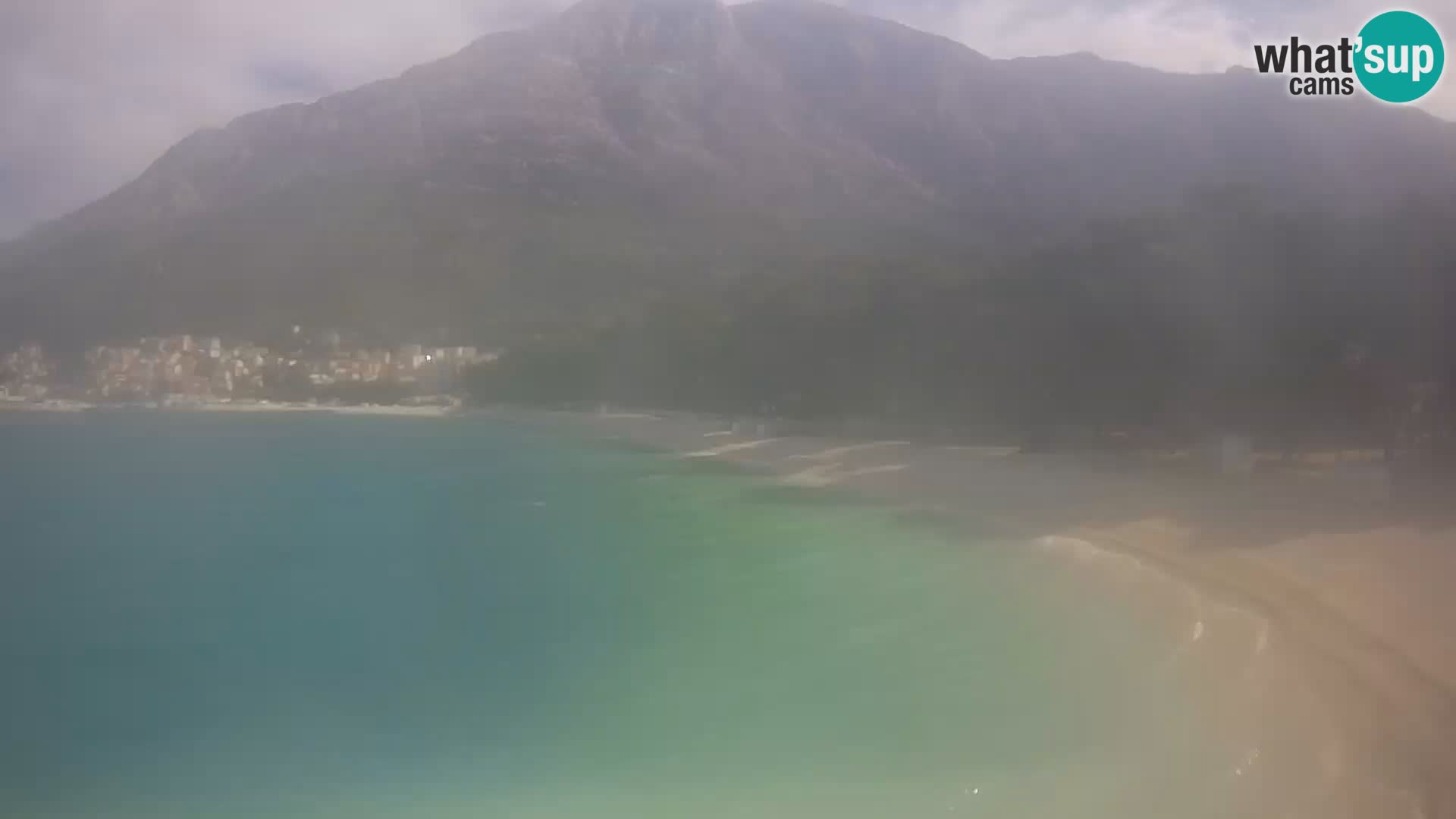 Webcam Live – Baška Voda – Borik, spiaggia Nikolina