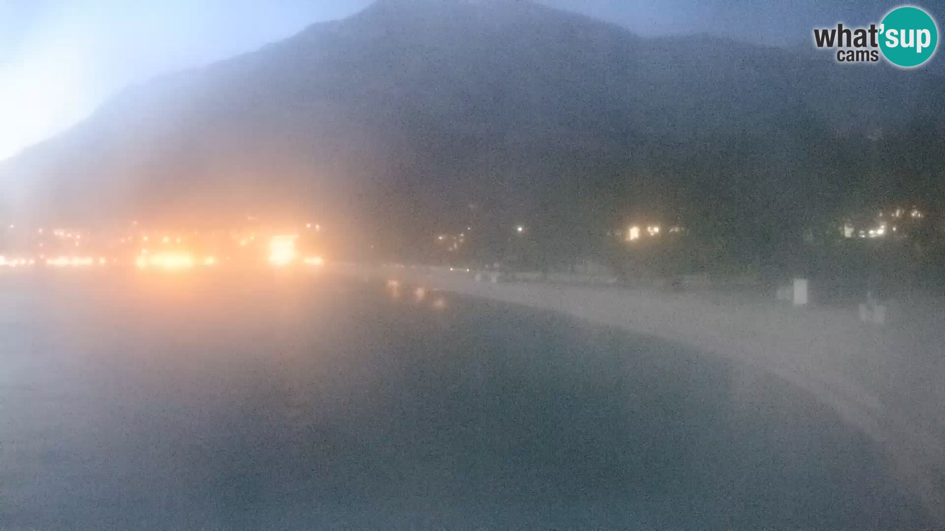 Web kamera – Baška Voda – Borik, pogled na plažu Nikolina