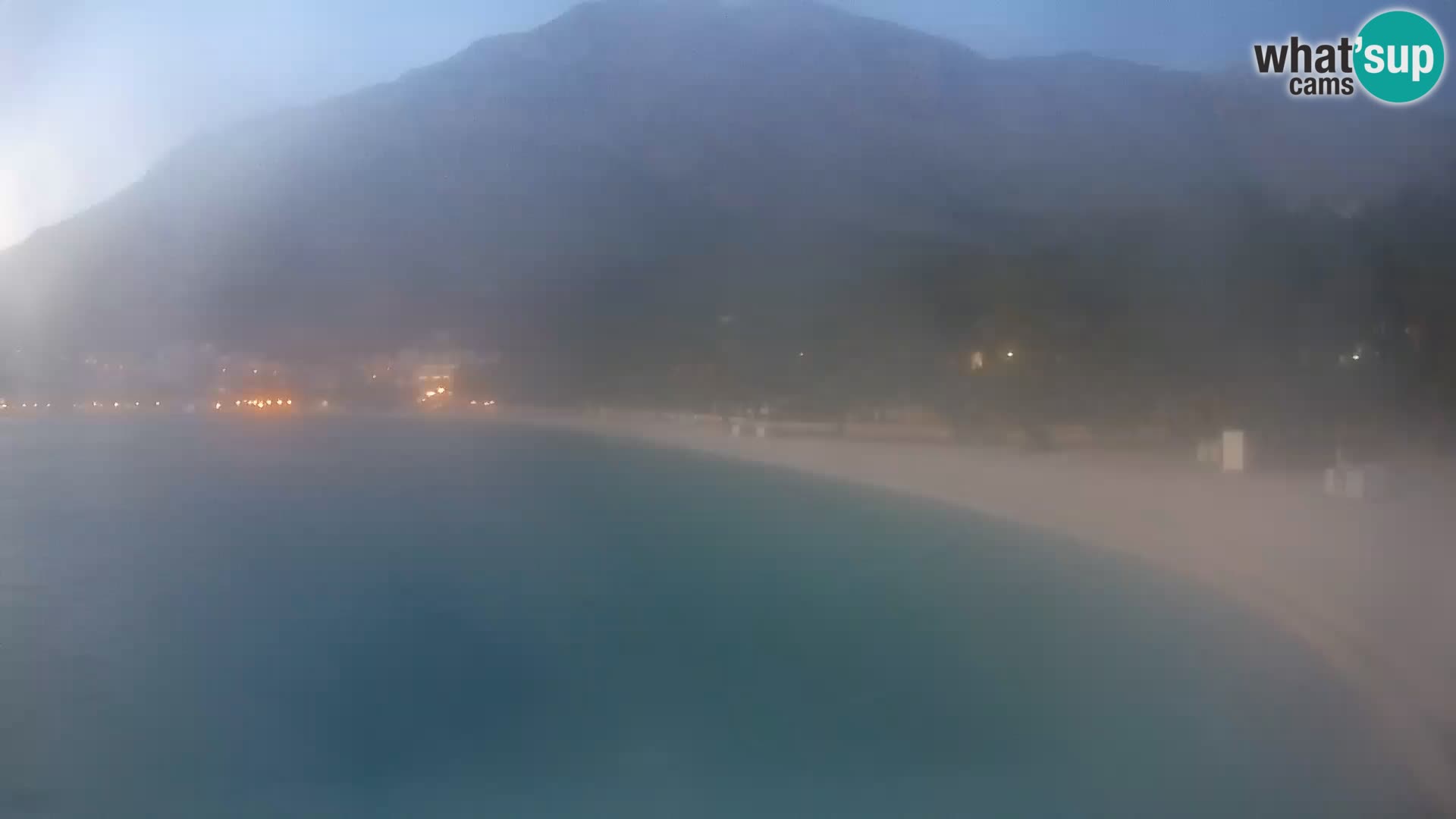 Web kamera – Baška Voda – Borik, pogled na plažu Nikolina