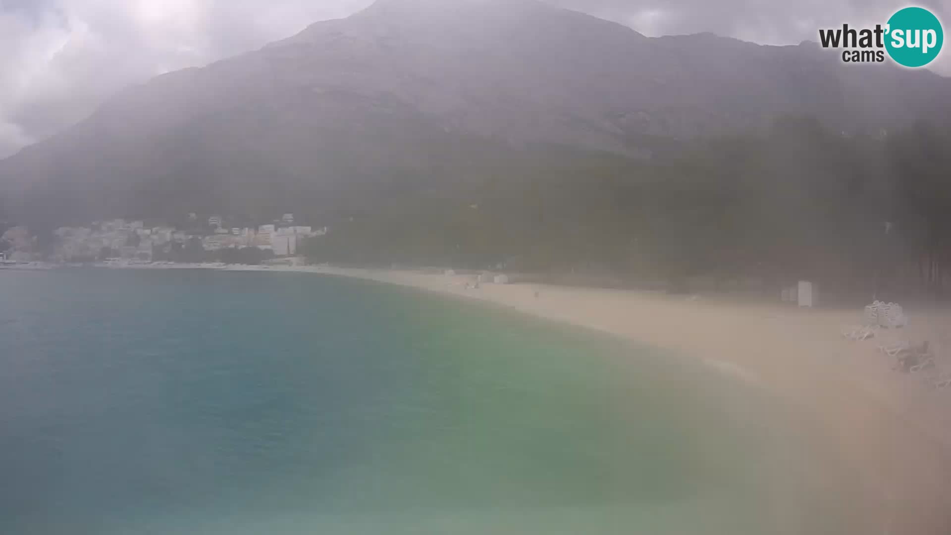 Webcam Basca Voda –  Borik, playa Nikolina