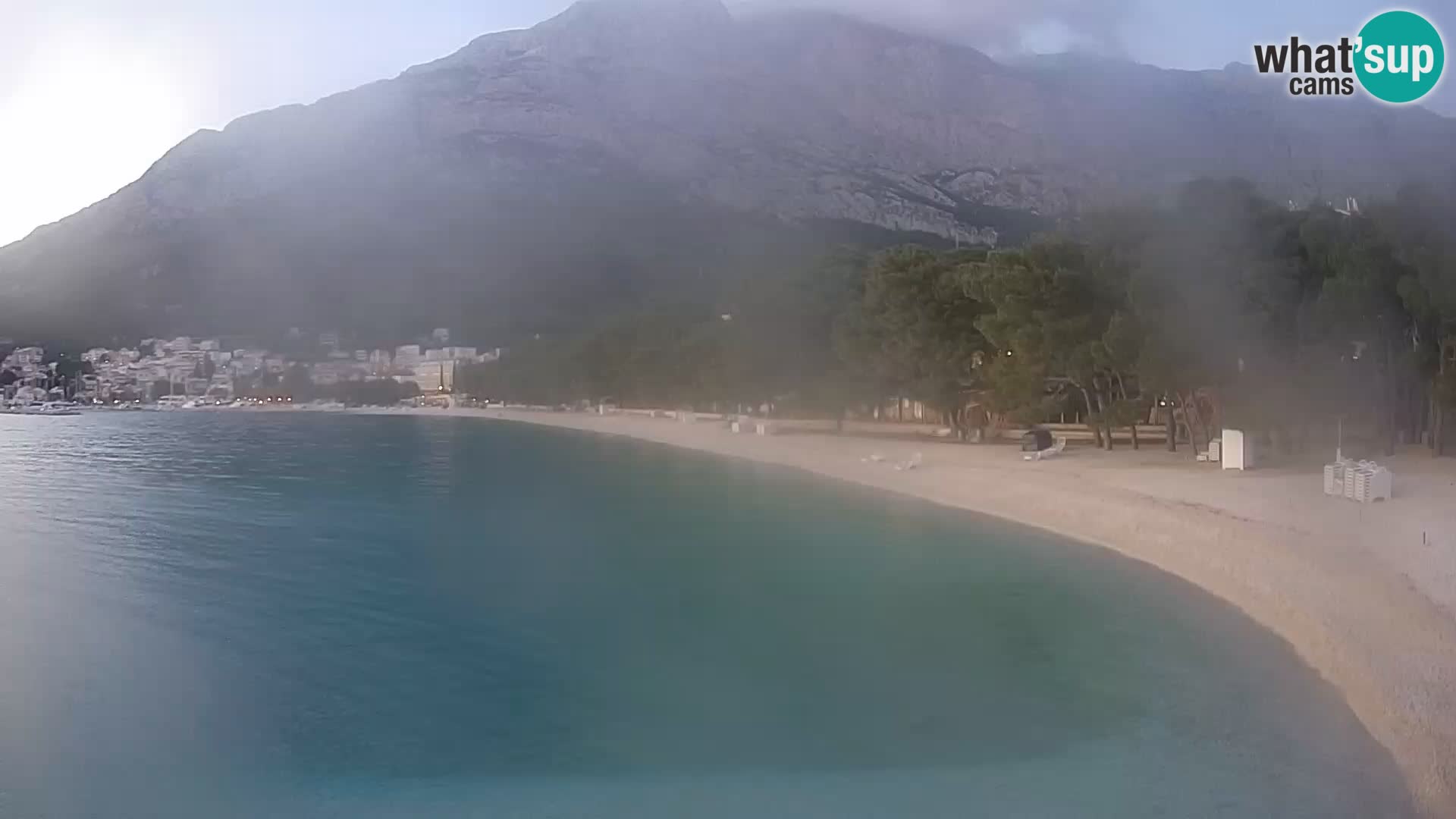 Webcam Basca Voda –  Borik, playa Nikolina