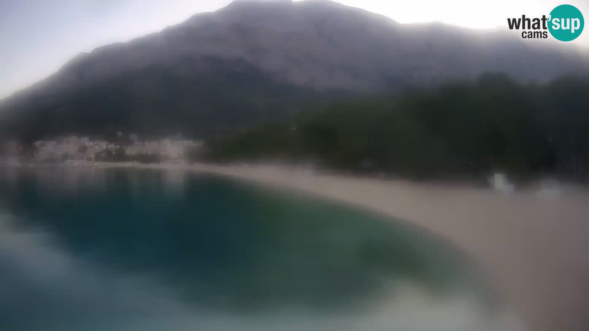 Webcam Live – Baška Voda – Borik, spiaggia Nikolina