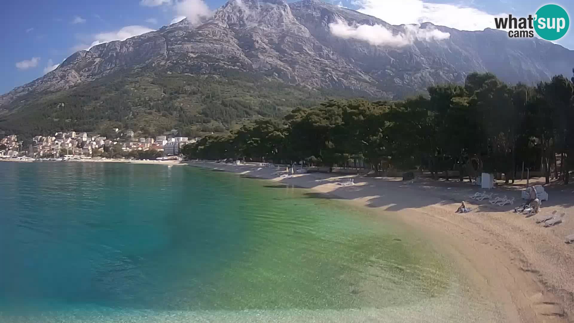 Webcam Baška Voda – Borik, plage Nikolina