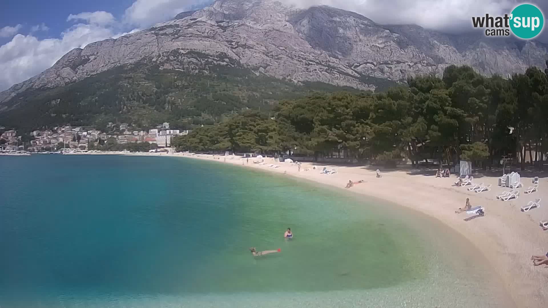 Webcam Live –  Baška Voda – Borik, Nikolina beach