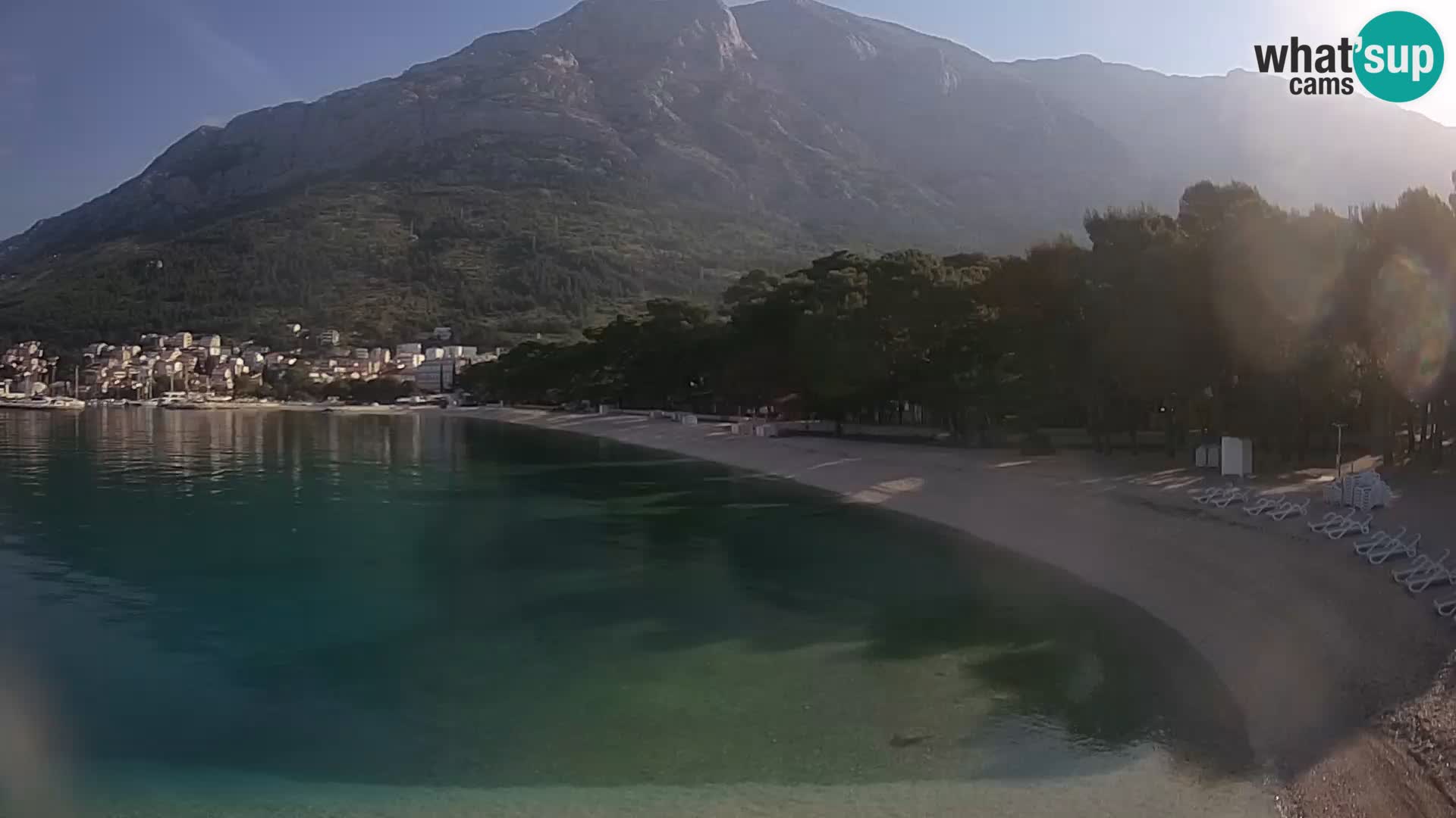 Webcam Basca Voda –  Borik, playa Nikolina