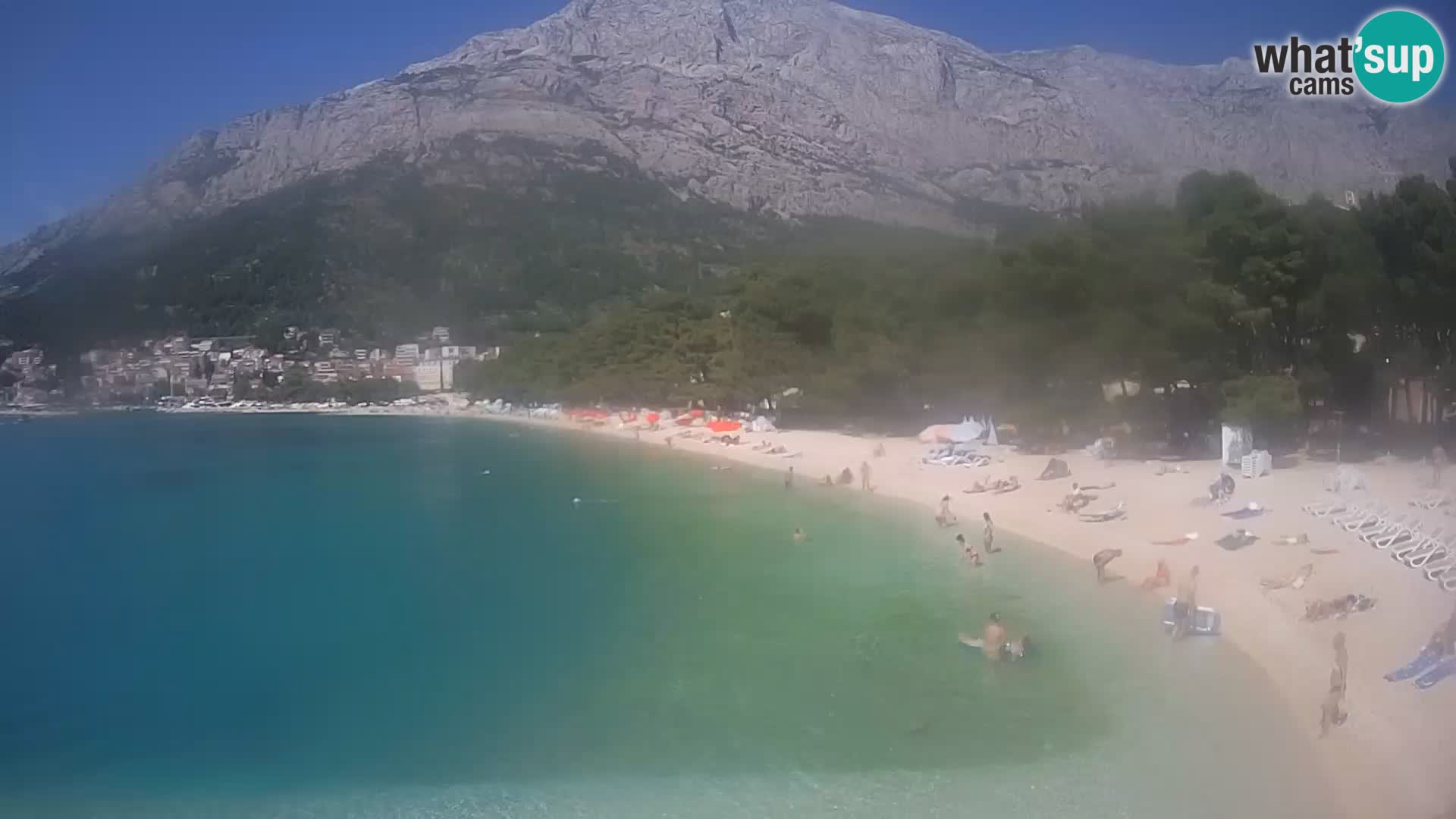 Webcam Live –  Baška Voda – Borik, Nikolina beach