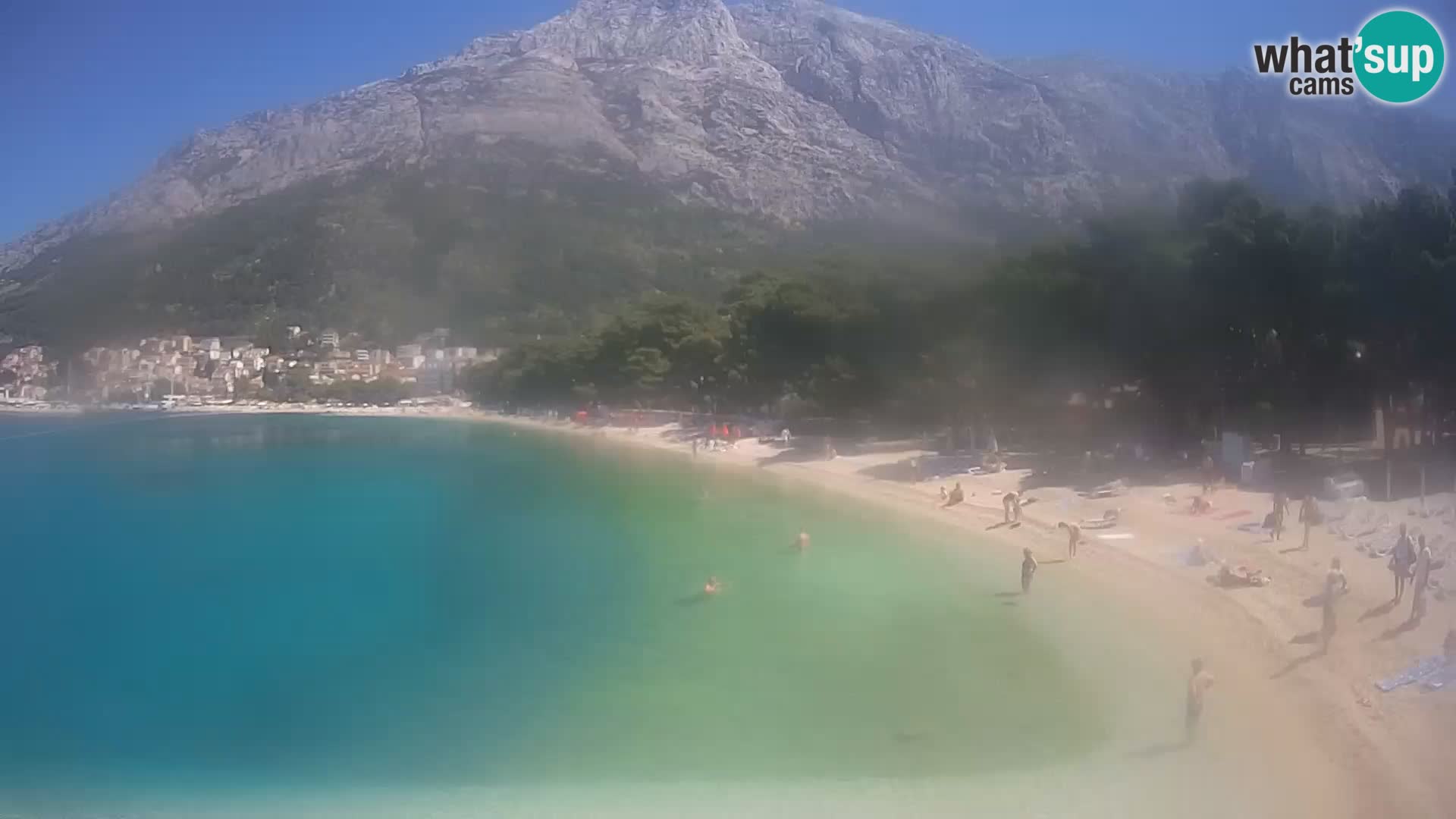 Webcam Live –  Baška Voda – Borik, Nikolina beach