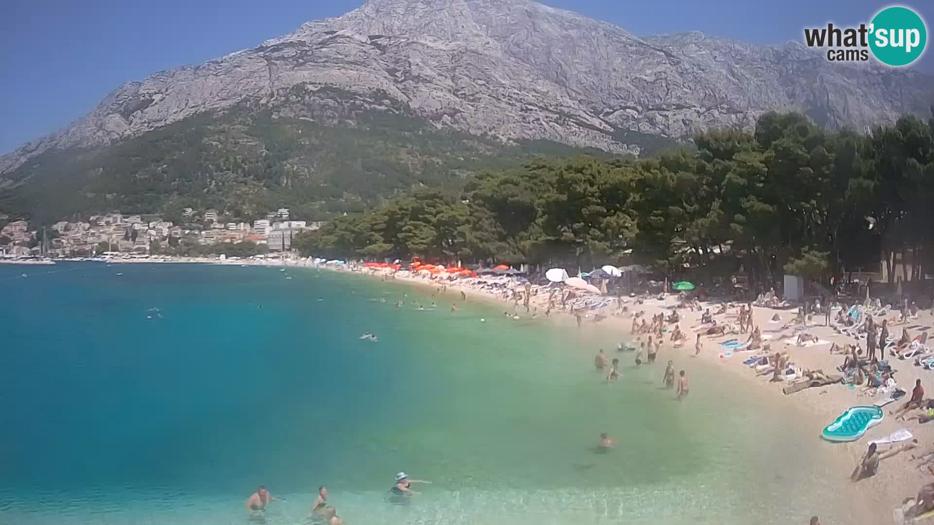 Webcam Live –  Baška Voda – Borik, Nikolina beach