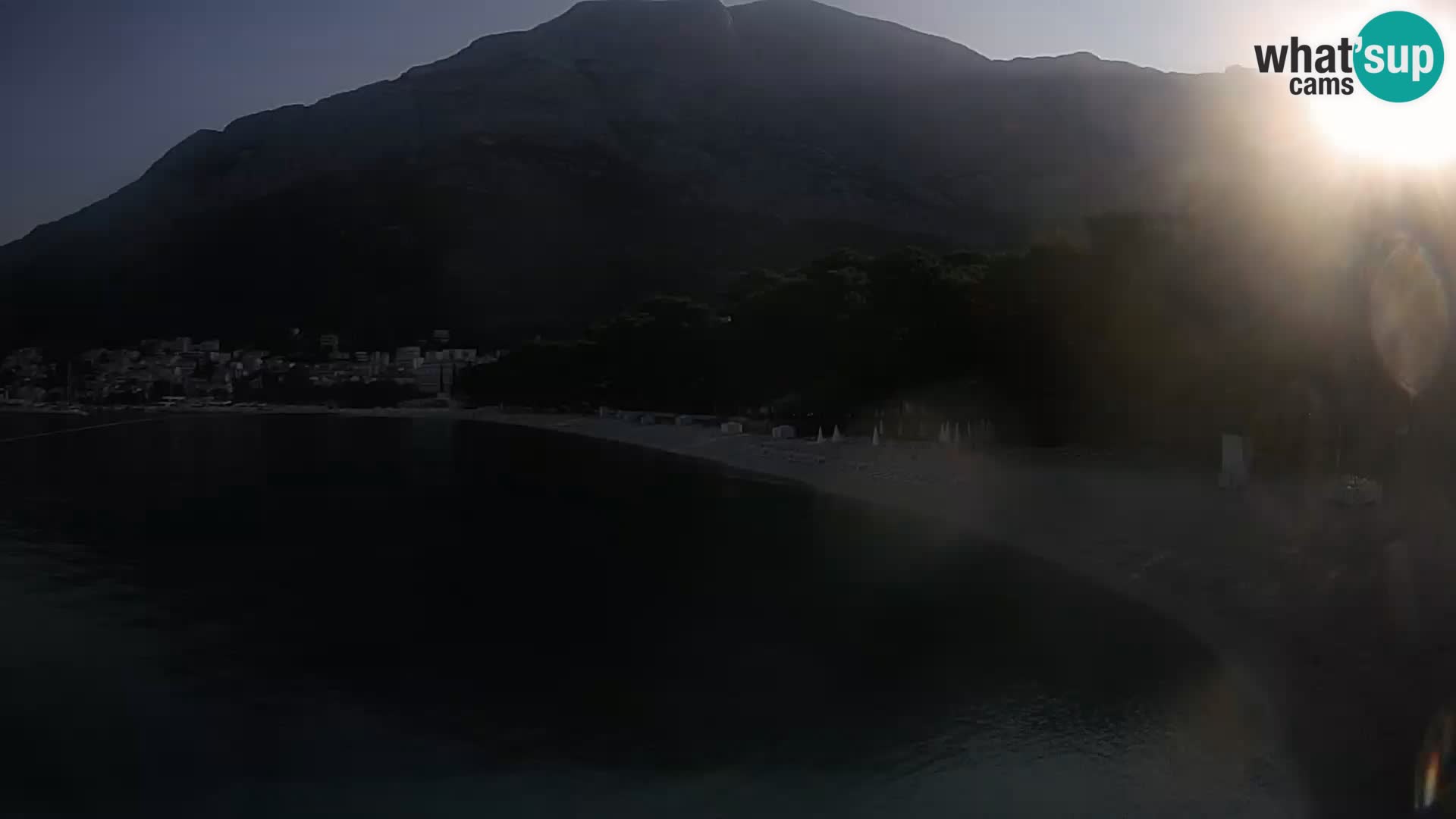 Webcam Baška Voda – Borik, plage Nikolina